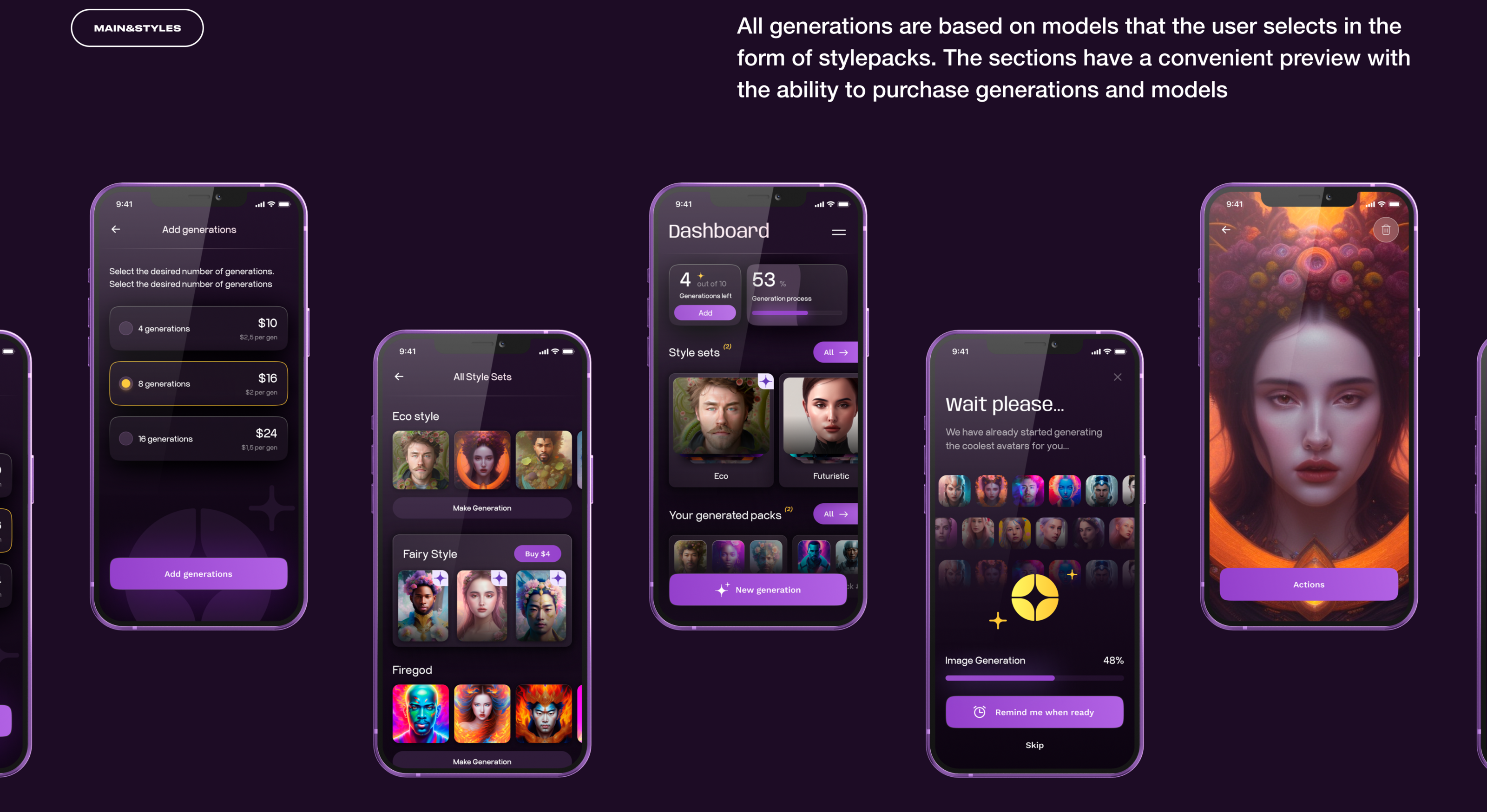 charmy® / ai avatar generation — Изображение №5 — Интерфейсы на Dprofile