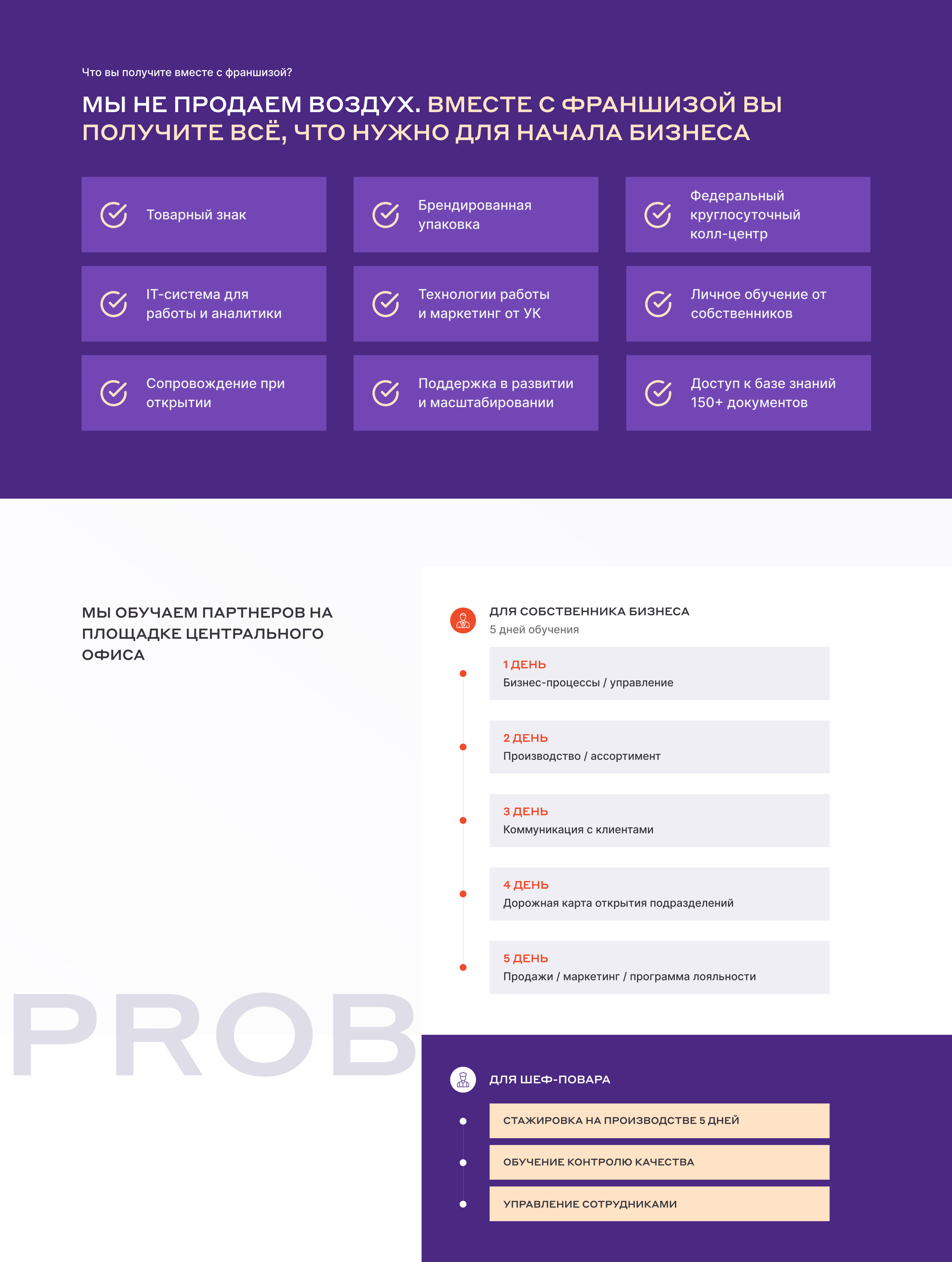 probrunch® / dark kitchen franchise landing page — Изображение №10 — Брендинг, Графика на Dprofile