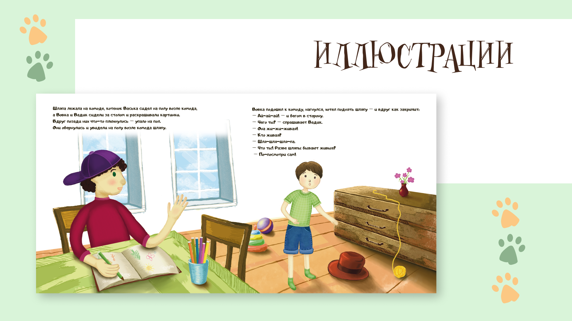 Иллюстрации к рассказу "Живая шляпа" Н.Носова — Изображение №4 — Иллюстрация на Dprofile