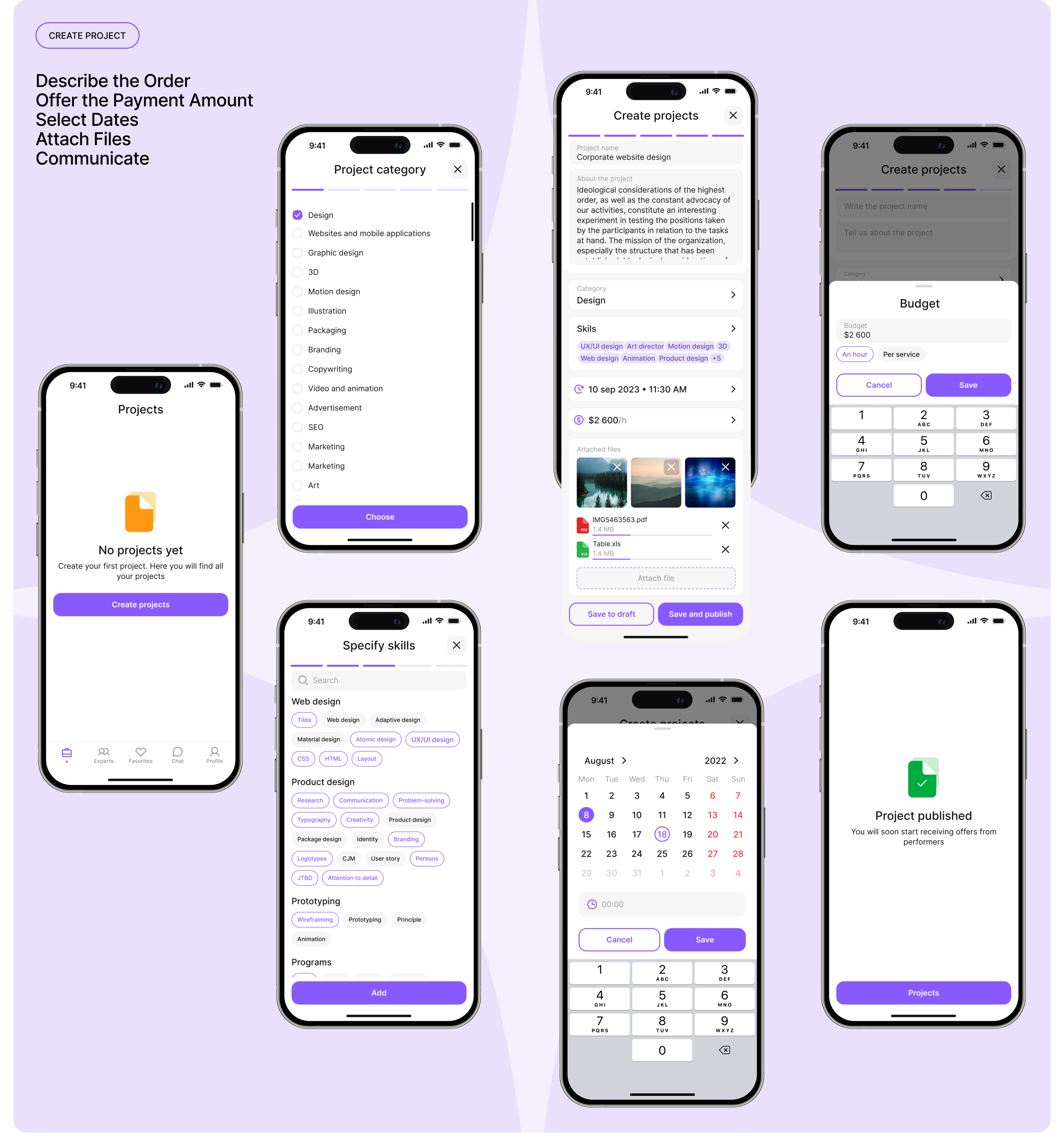 Create Team | mobile app — Изображение №10 — Интерфейсы на Dprofile