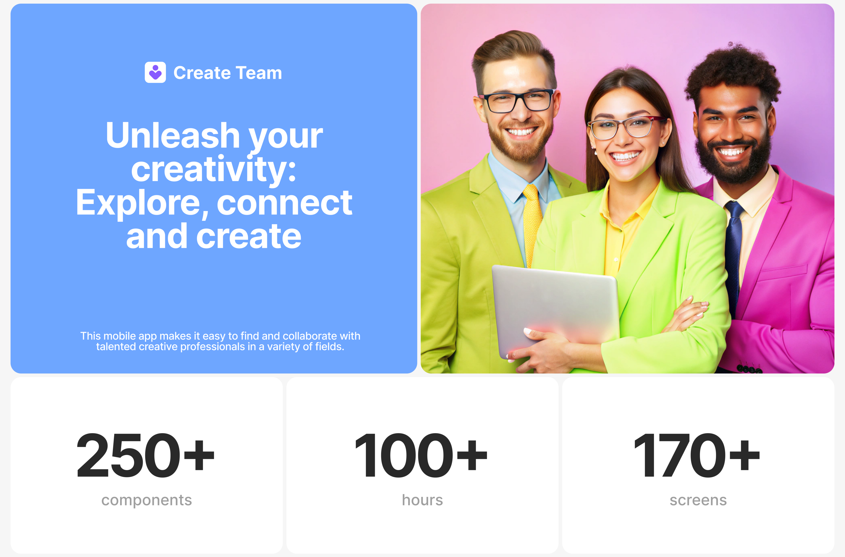 Create Team | mobile app — Изображение №2 — Интерфейсы на Dprofile