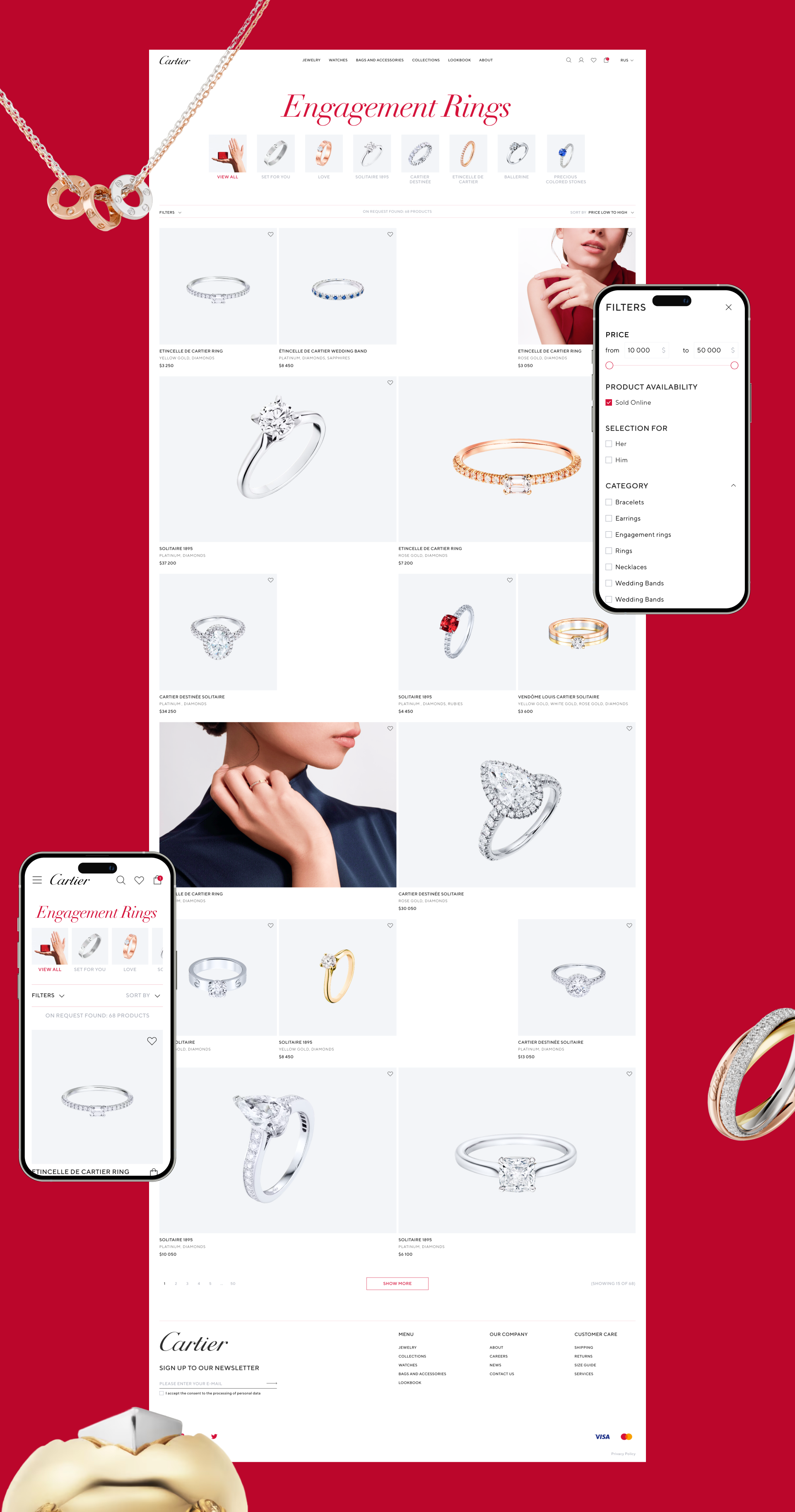 Cartier | E-Commerce — Изображение №5 — Интерфейсы на Dprofile