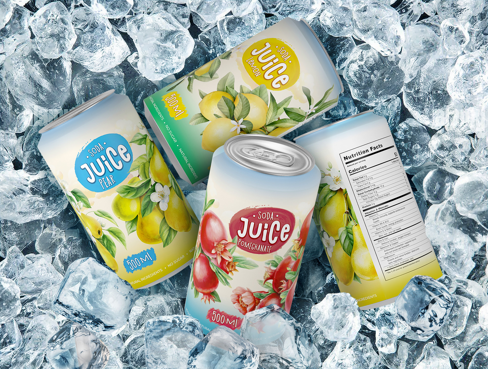 Design concept of carbonated drink with natural juice — Изображение №2 — Брендинг на Dprofile