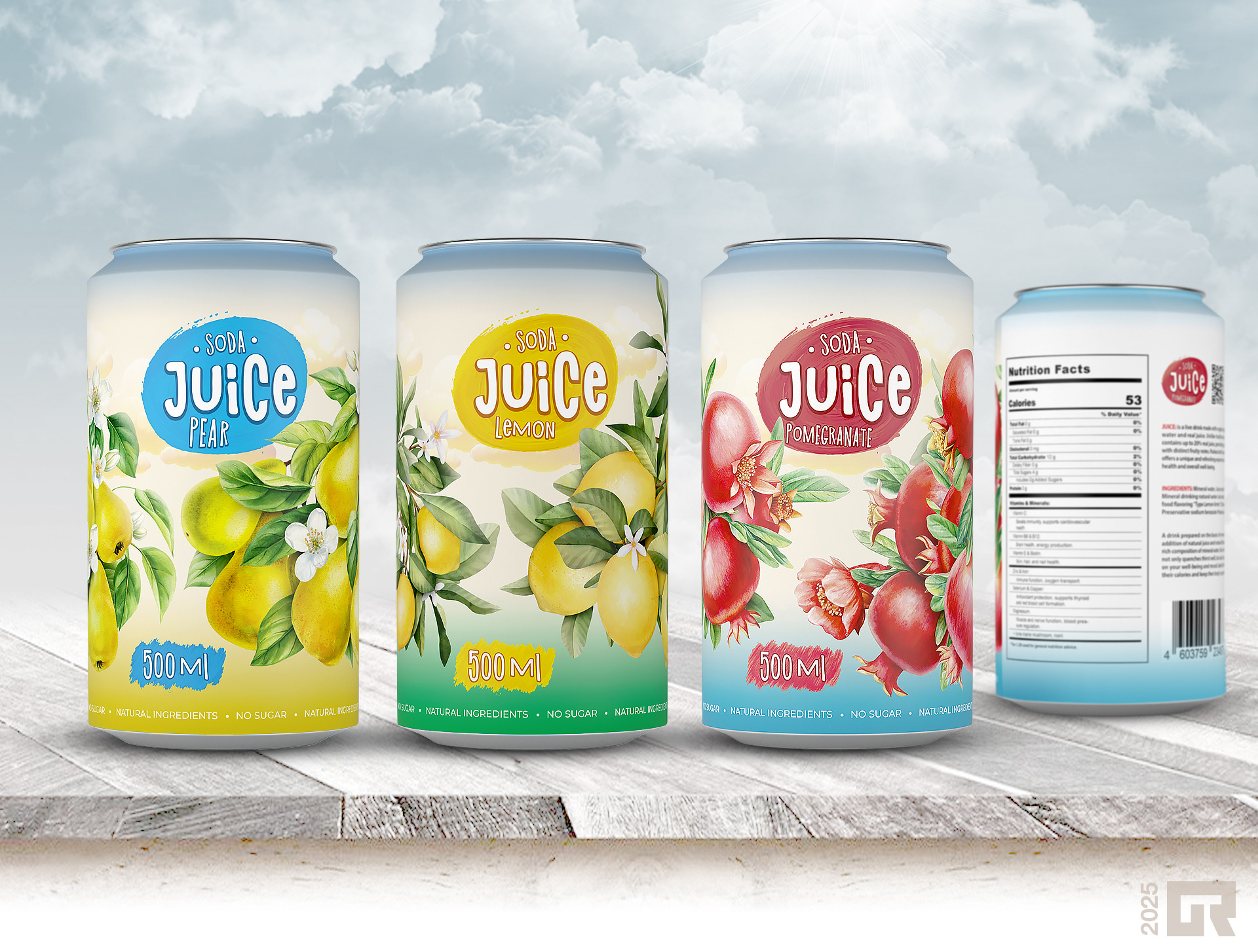 Design concept of carbonated drink with natural juice — Изображение №4 — Брендинг на Dprofile