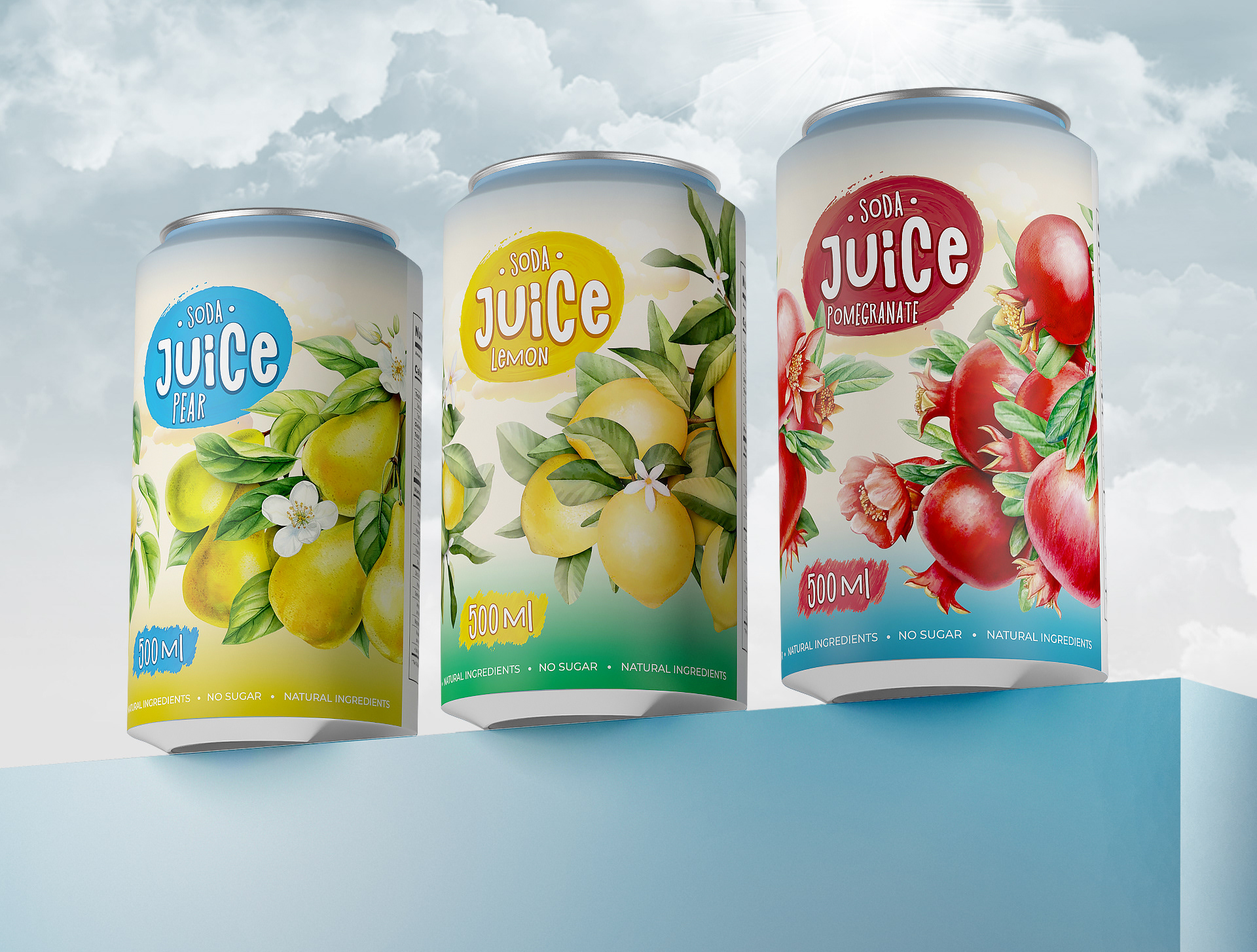 Design concept of carbonated drink with natural juice — Изображение №1 — Брендинг на Dprofile