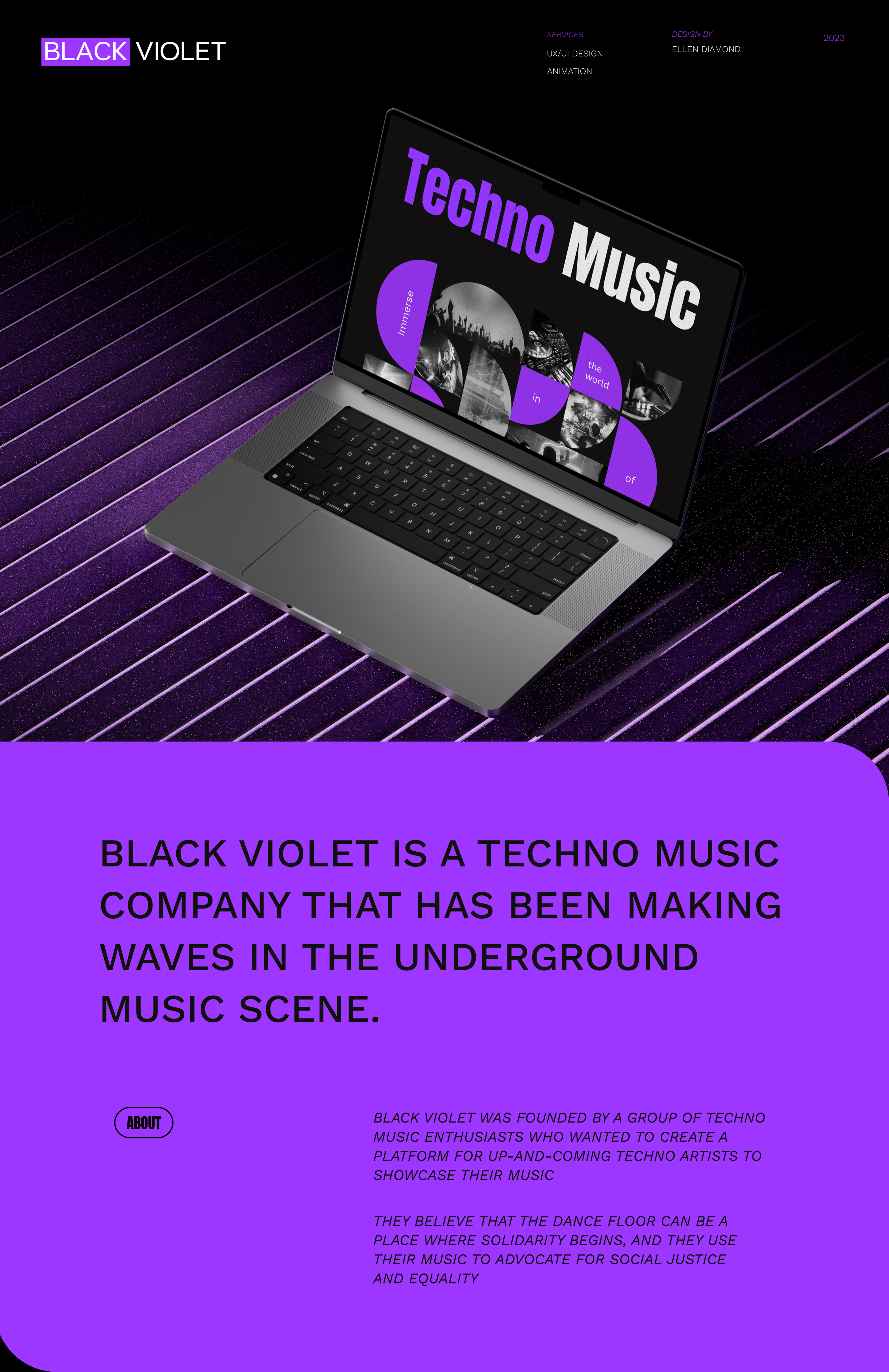 Black Violet — Изображение №1 — Интерфейсы, Брендинг на Dprofile