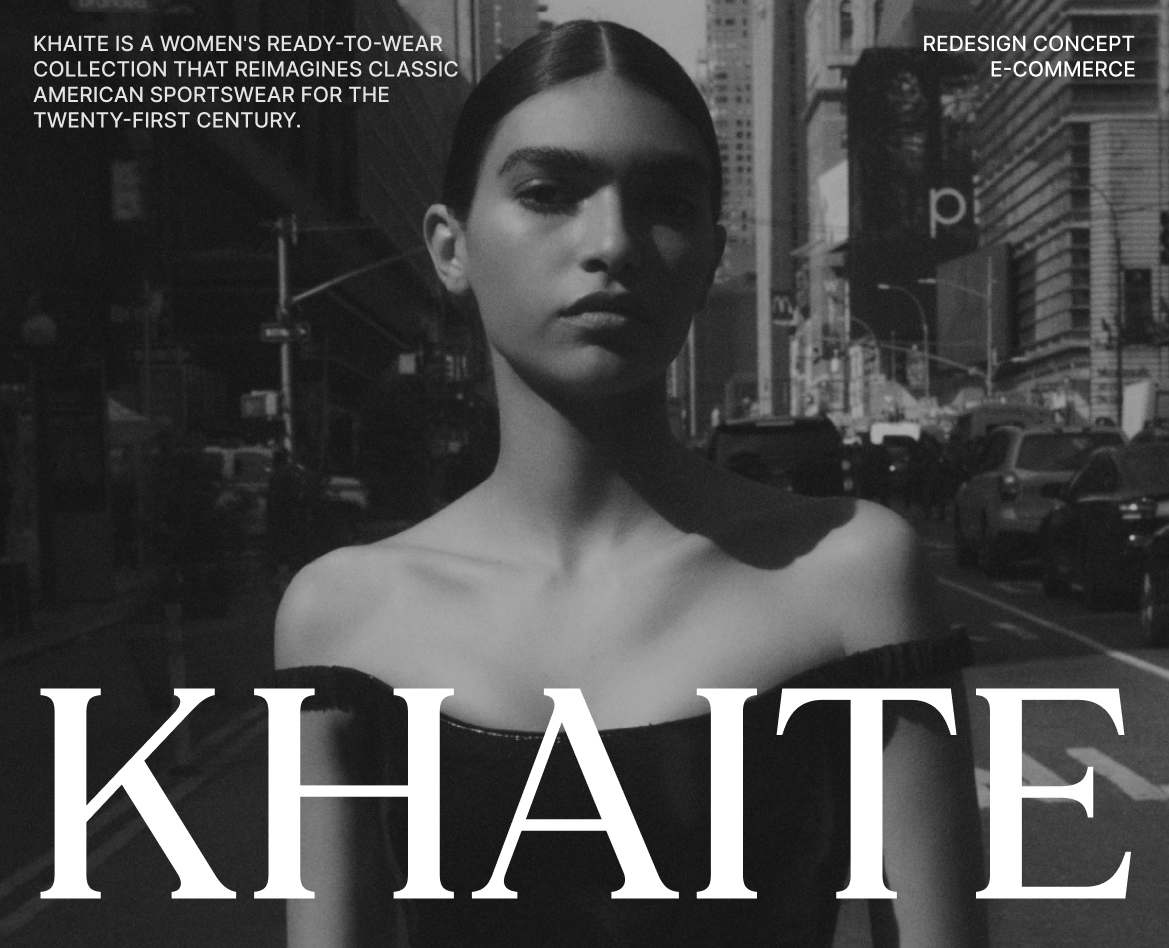 Khaite | E-commerce redesign на Dprofile