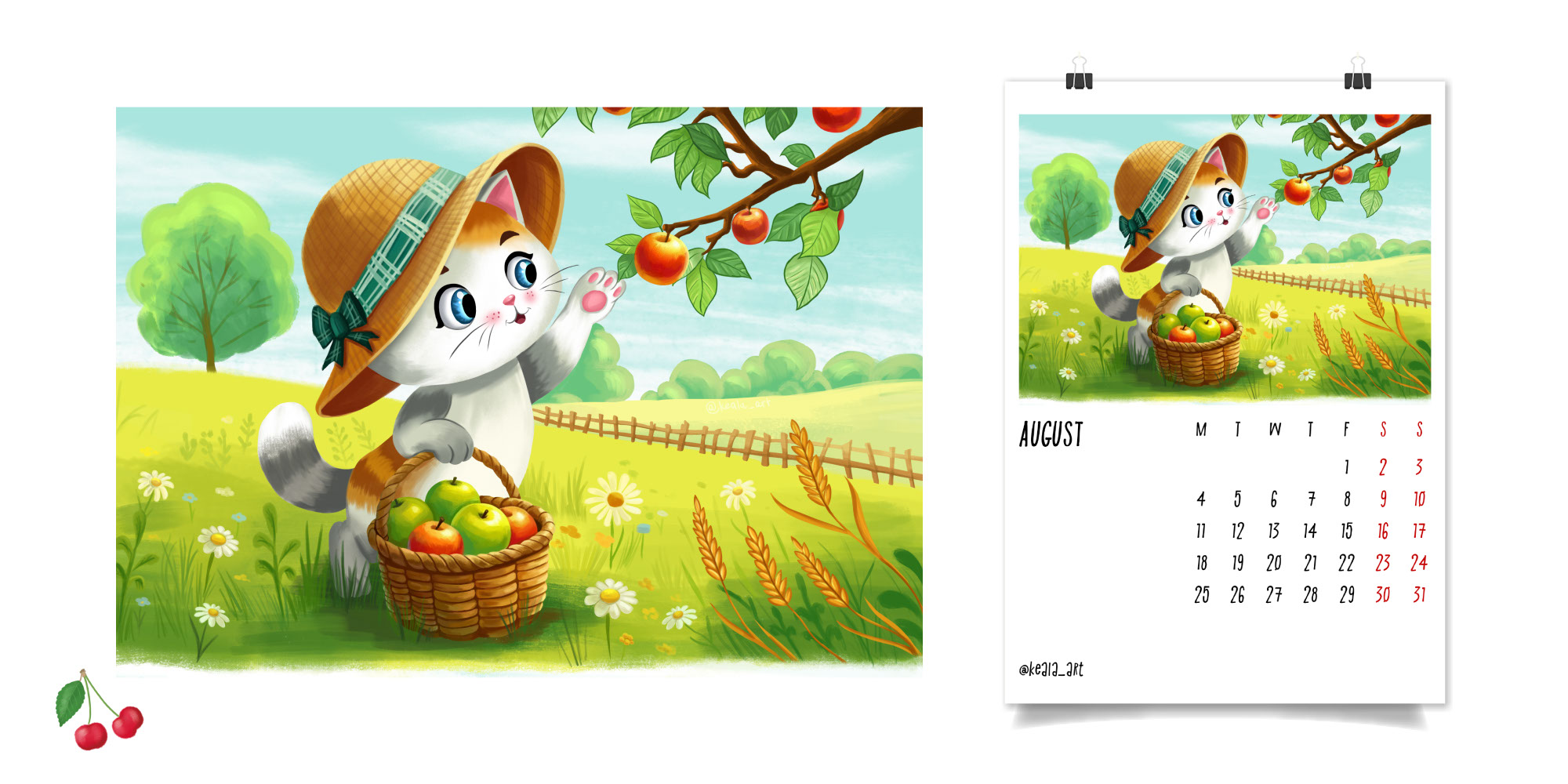 CAT CALENDAR 2025 | ILLUSTRATIONS — Изображение №16 — Иллюстрация, Анимация на Dprofile