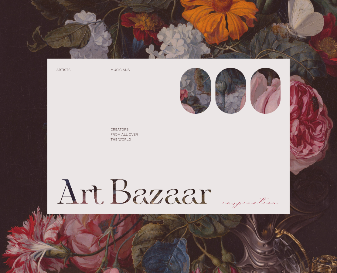 Art Bazaar / Creators and music — Интерфейсы на Dprofile