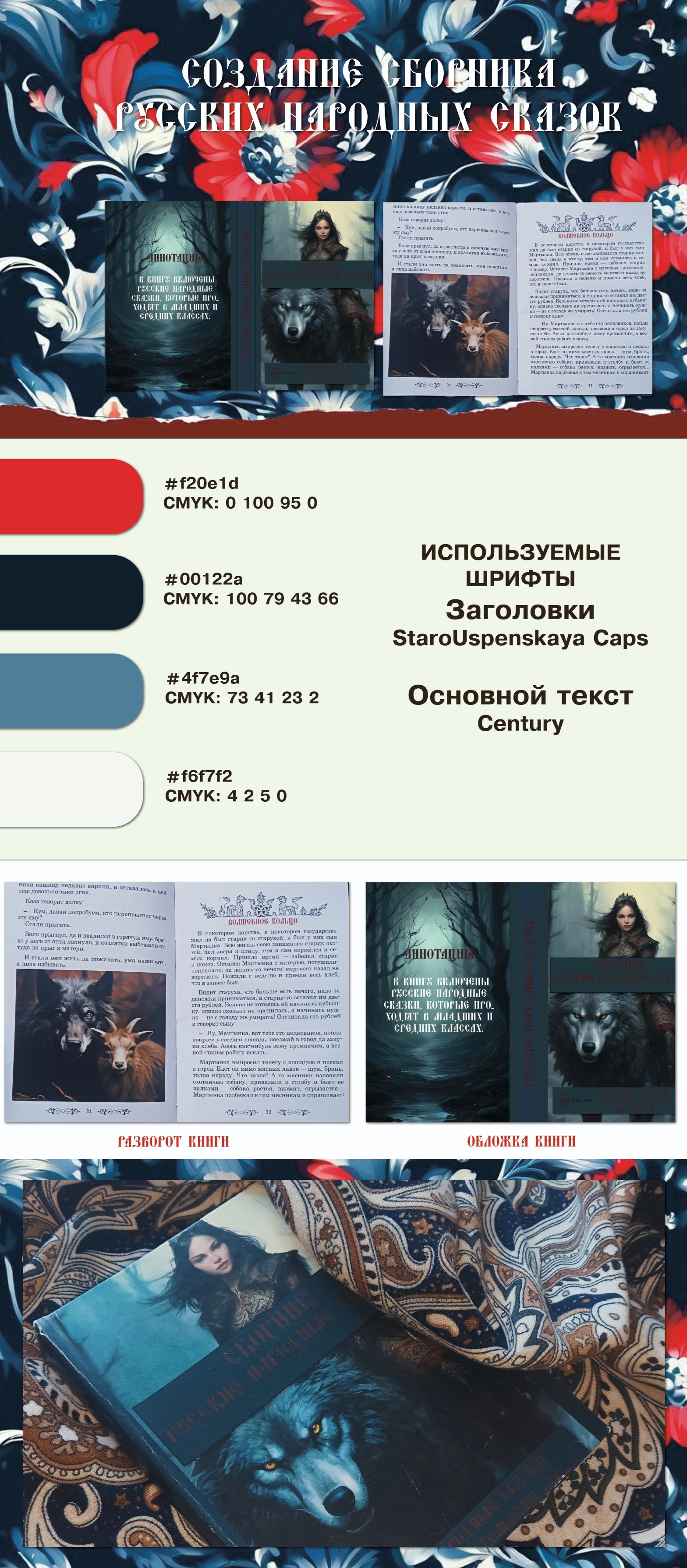 Создание и верстка книги для русских народных сказок — Изображение №1 — Графика на Dprofile