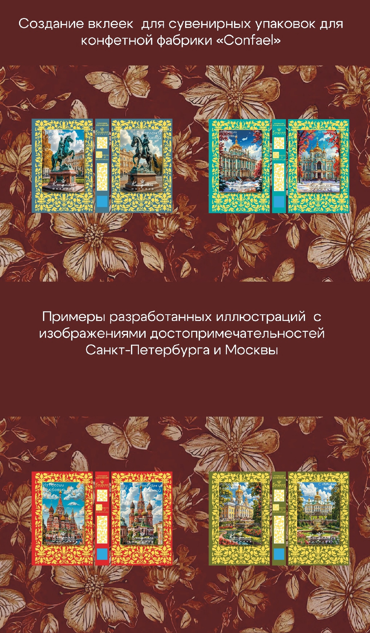 Разработка стикеров вклеек для компании Confael — Изображение №1 — Брендинг, Иллюстрация на Dprofile