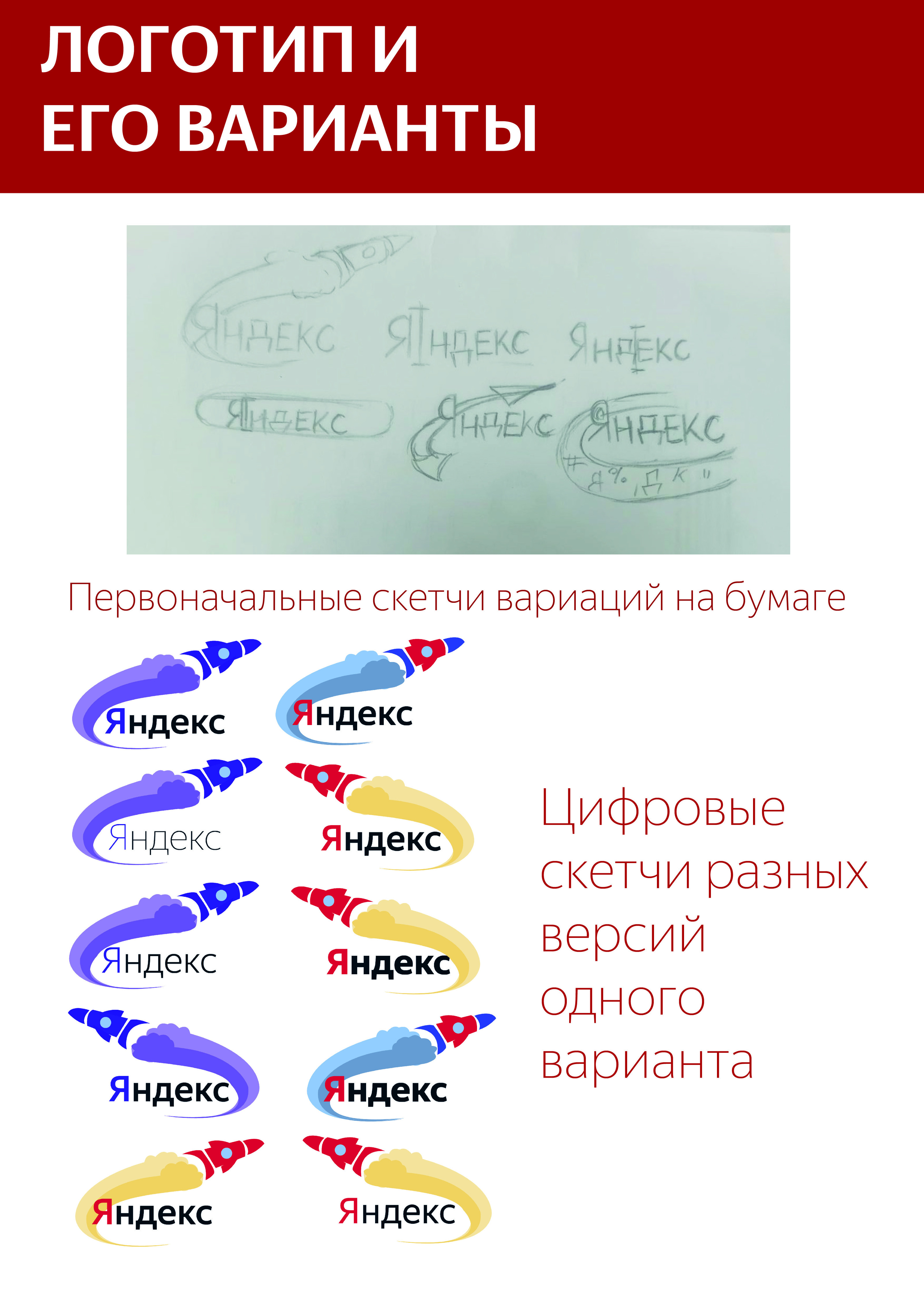 Тренировка ребрендинга логотипа компании Яндекс — Изображение №4 — Брендинг на Dprofile