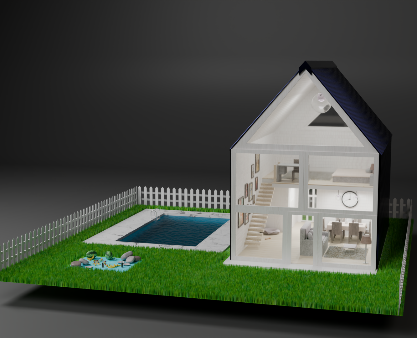 3D "Загородный дом" — 3D на Dprofile