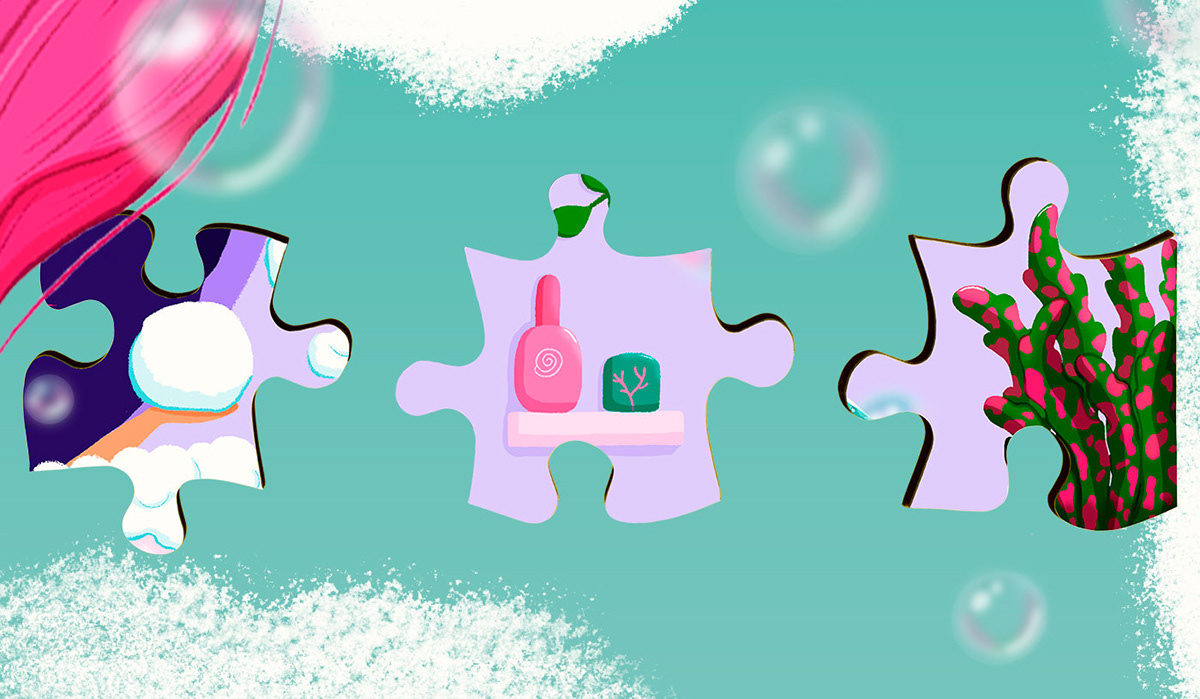 Пазлы для детей / Русалочка — Изображение №3 — Брендинг, Иллюстрация на Dprofile