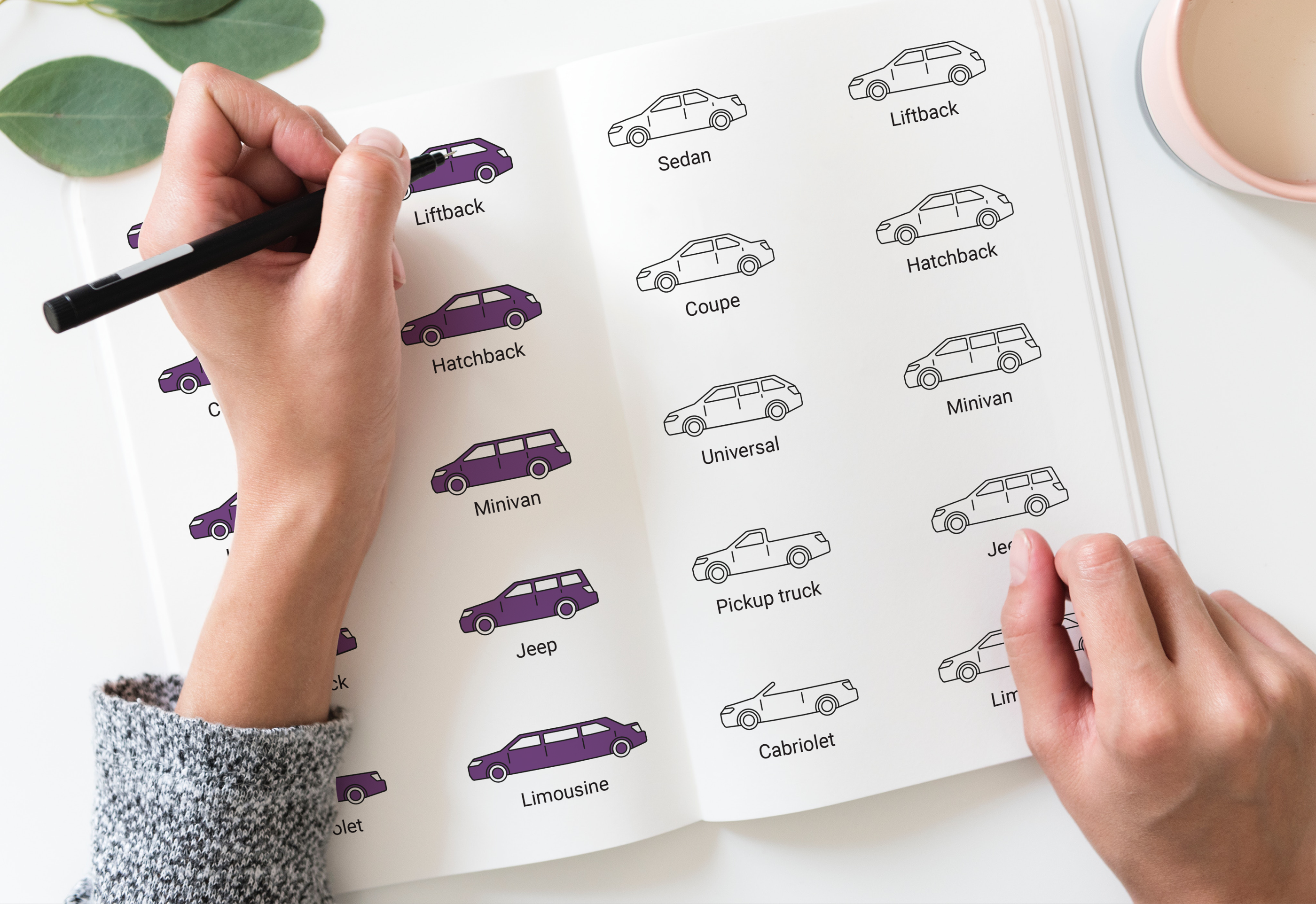 Icon of different types of car bodes — Изображение №2 — Интерфейсы, Иллюстрация на Dprofile