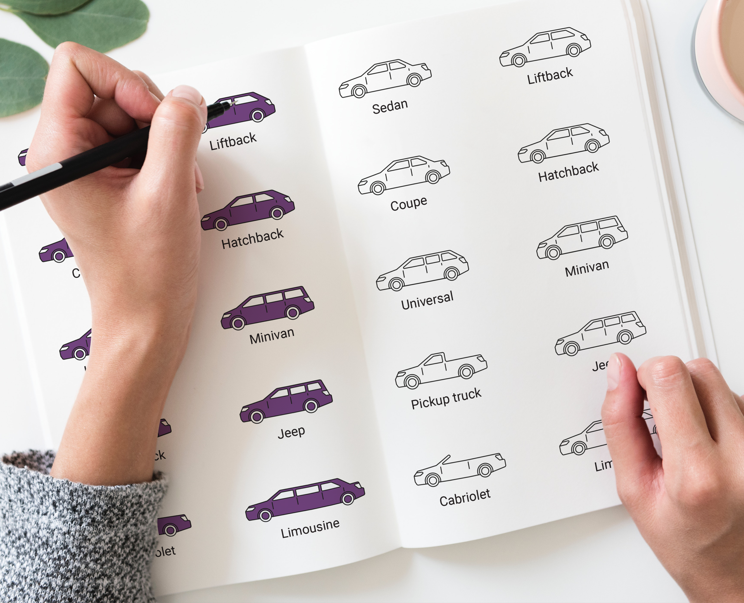 Icon of different types of car bodes на Dprofile