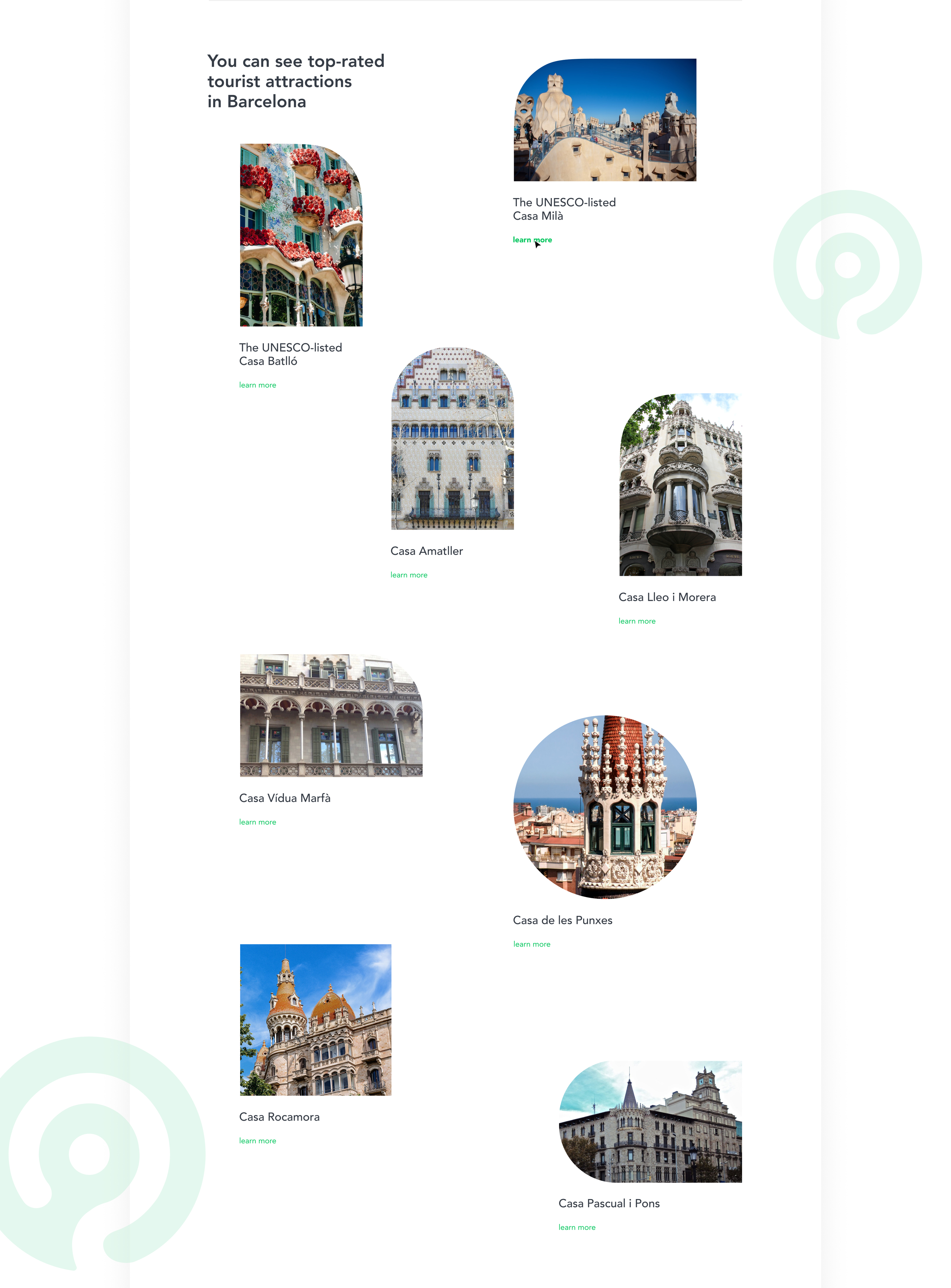 Barcelona tour through Lokimo app — Изображение №3 — Интерфейсы, Маркетинг на Dprofile