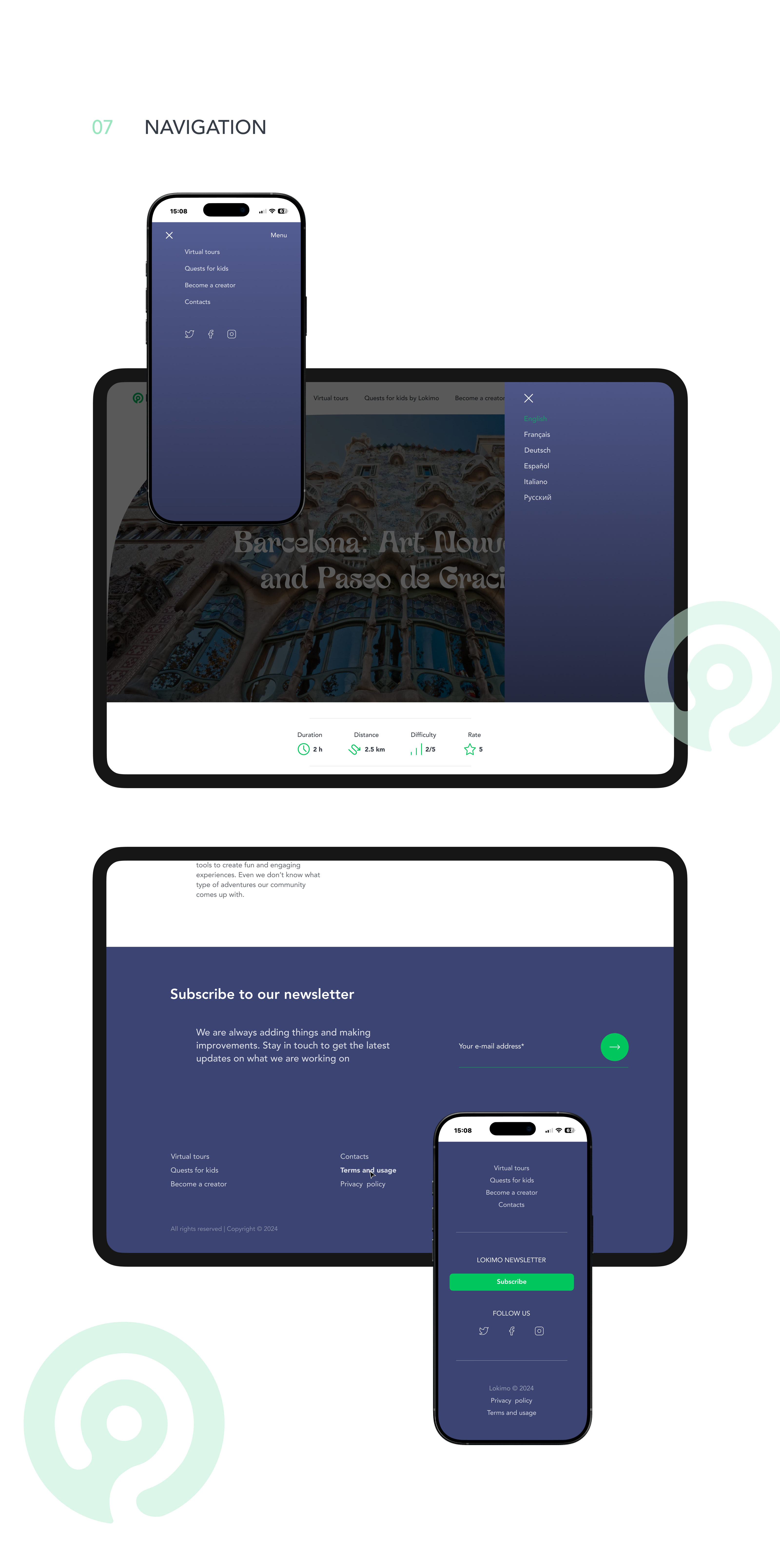 Barcelona tour through Lokimo app — Изображение №11 — Интерфейсы, Маркетинг на Dprofile