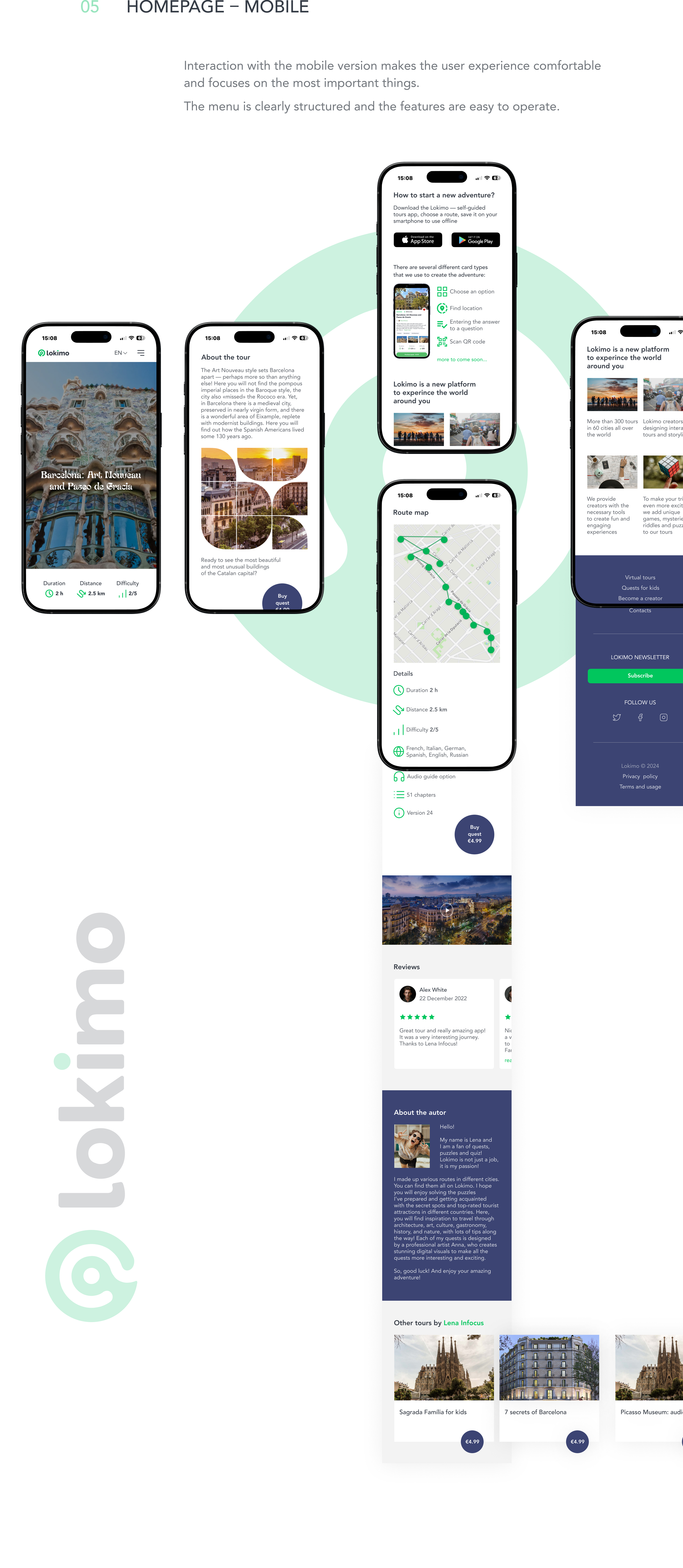 Barcelona tour through Lokimo app — Изображение №9 — Интерфейсы, Маркетинг на Dprofile