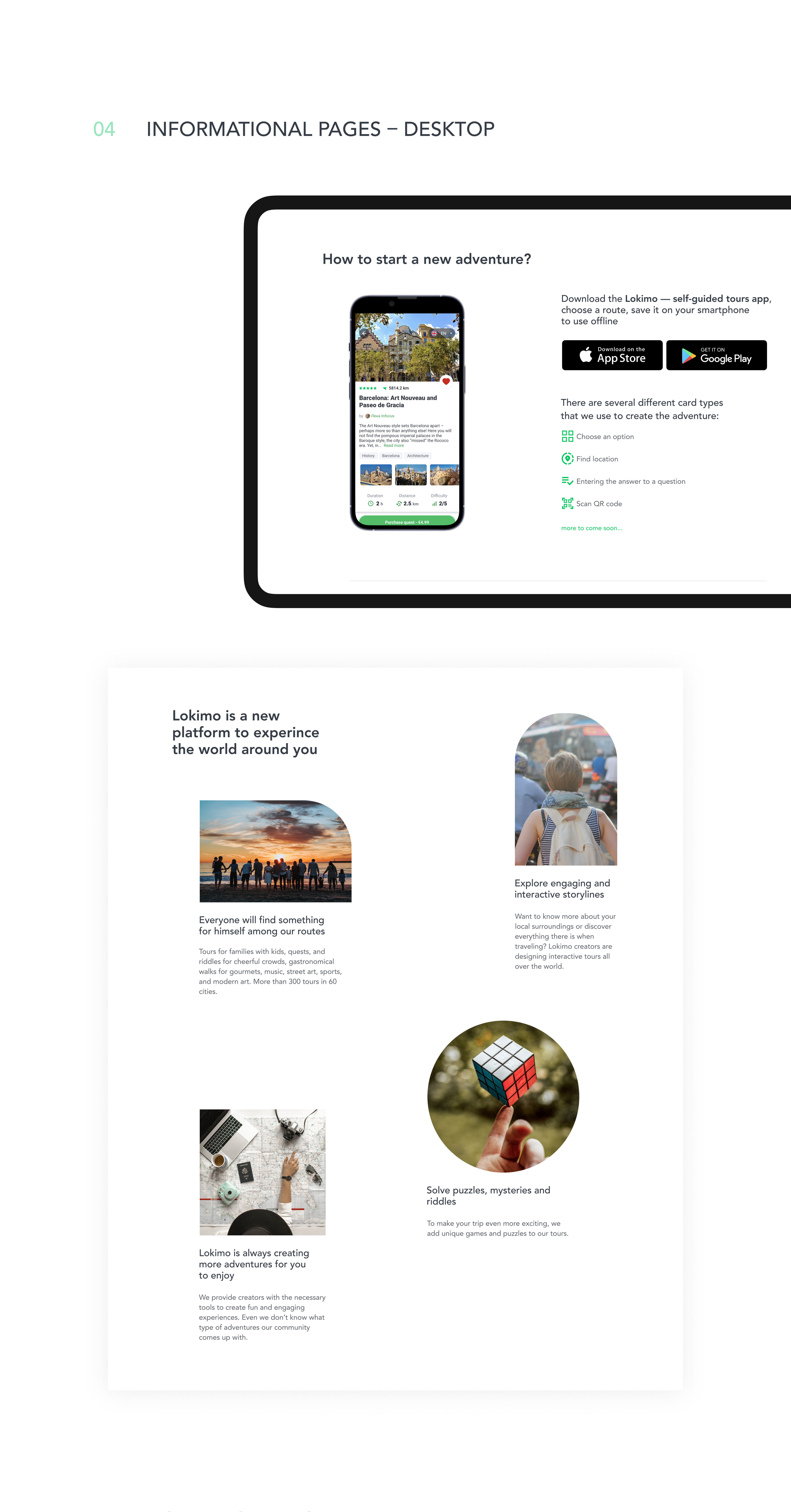 Barcelona tour through Lokimo app — Изображение №8 — Интерфейсы, Маркетинг на Dprofile