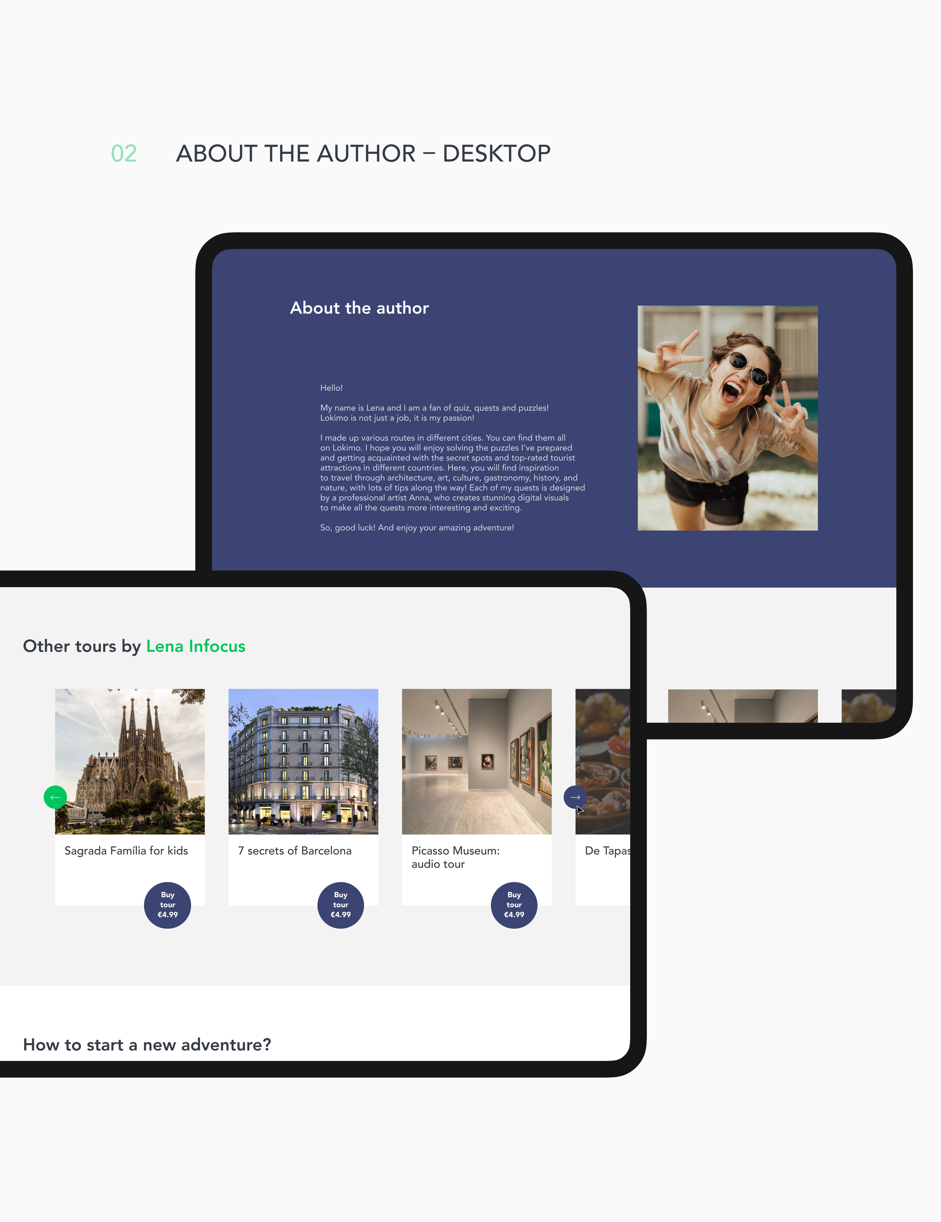 Barcelona tour through Lokimo app — Изображение №5 — Интерфейсы, Маркетинг на Dprofile