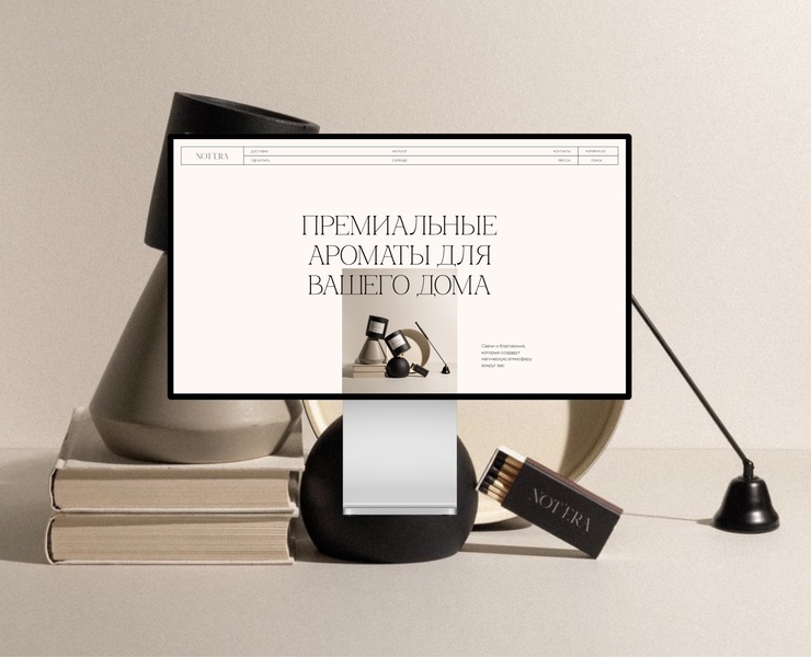 Notera — интернет-магазин свечей и благовоний — Интерфейсы на Dprofile