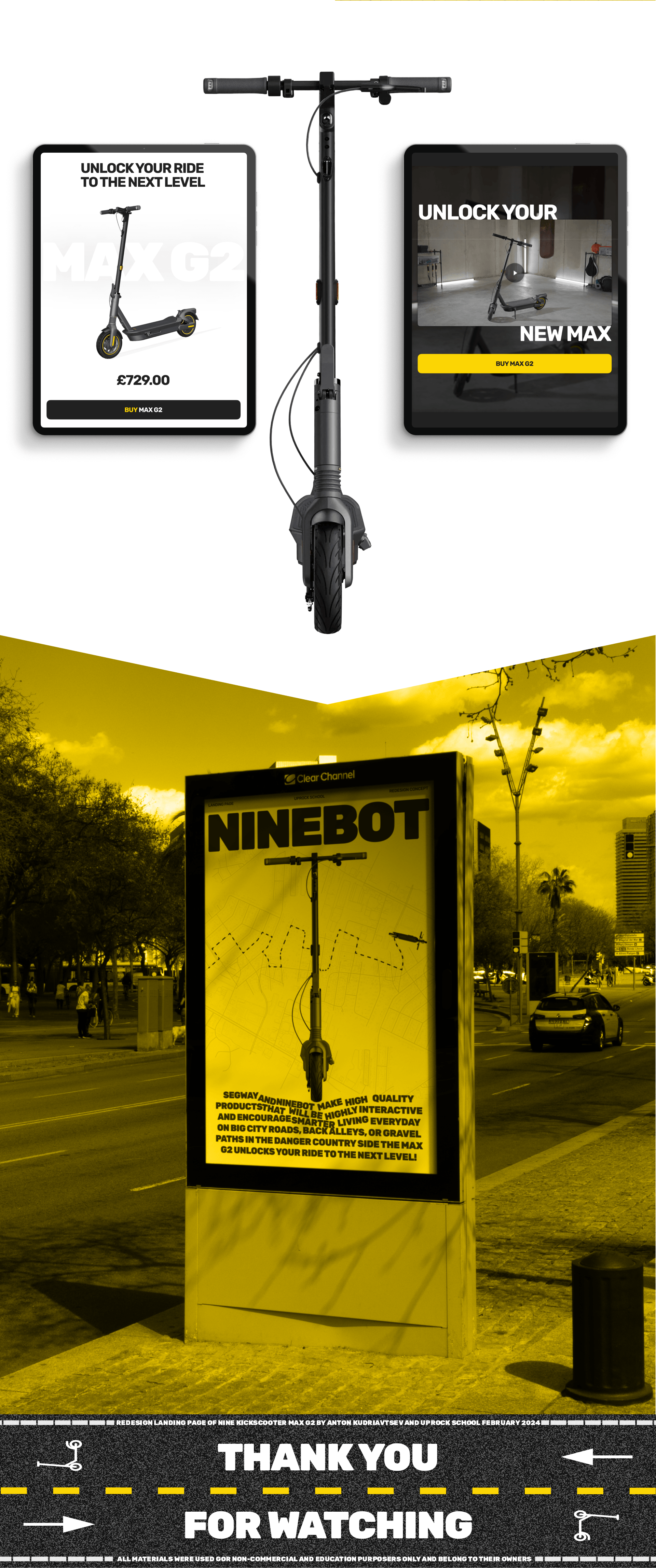 Ninebot e-scooter retail | Landing page — Изображение №8 — Интерфейсы, Анимация на Dprofile