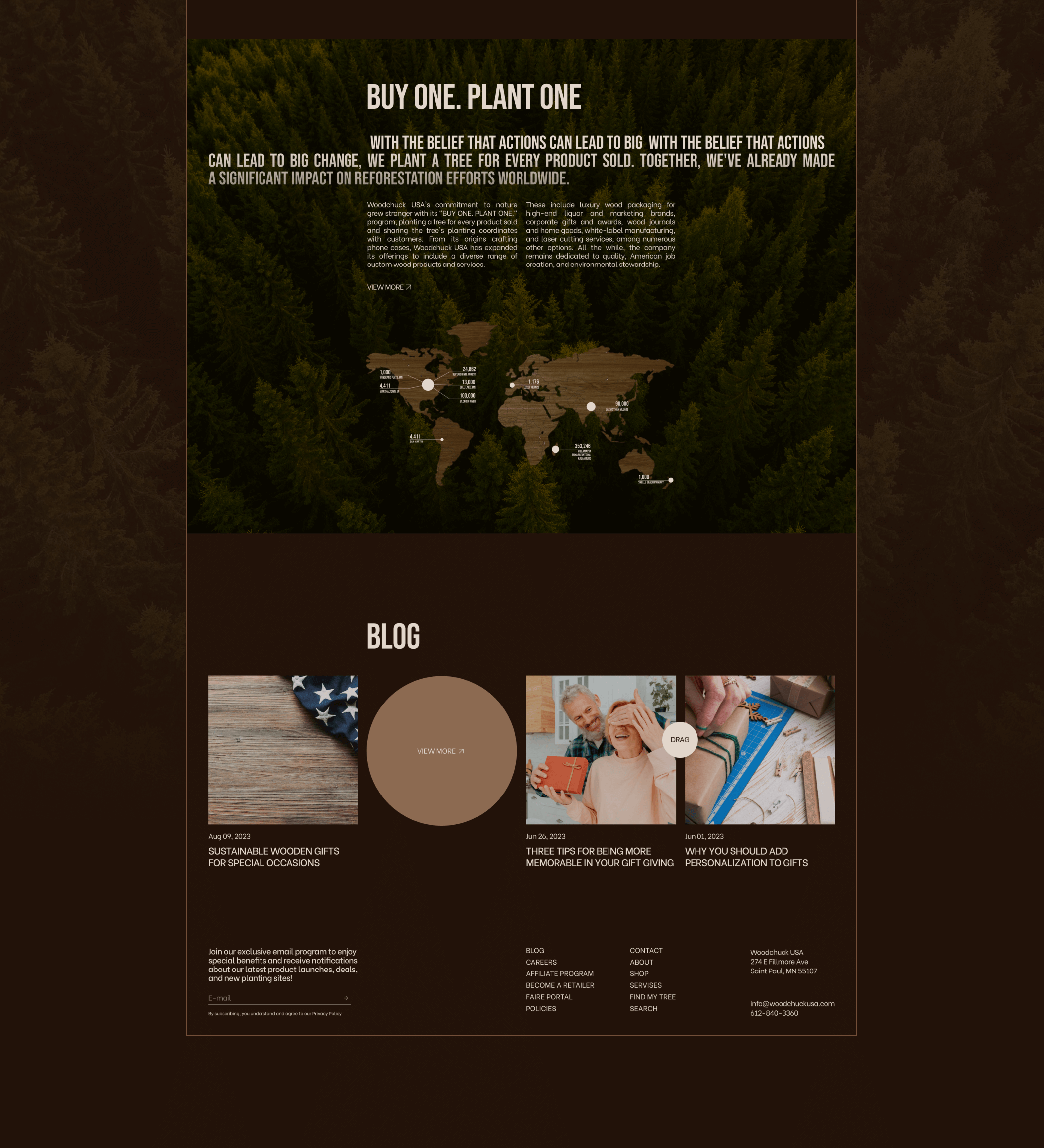 Corporate site redesign WOODCHUCK CORP. — Изображение №4 — Интерфейсы, Анимация на Dprofile