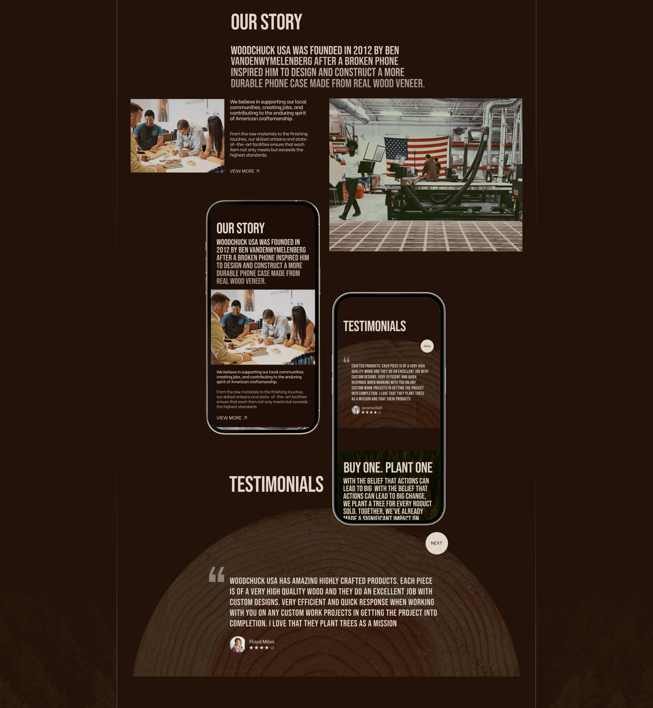 Corporate site redesign WOODCHUCK CORP. — Изображение №3 — Интерфейсы, Анимация на Dprofile