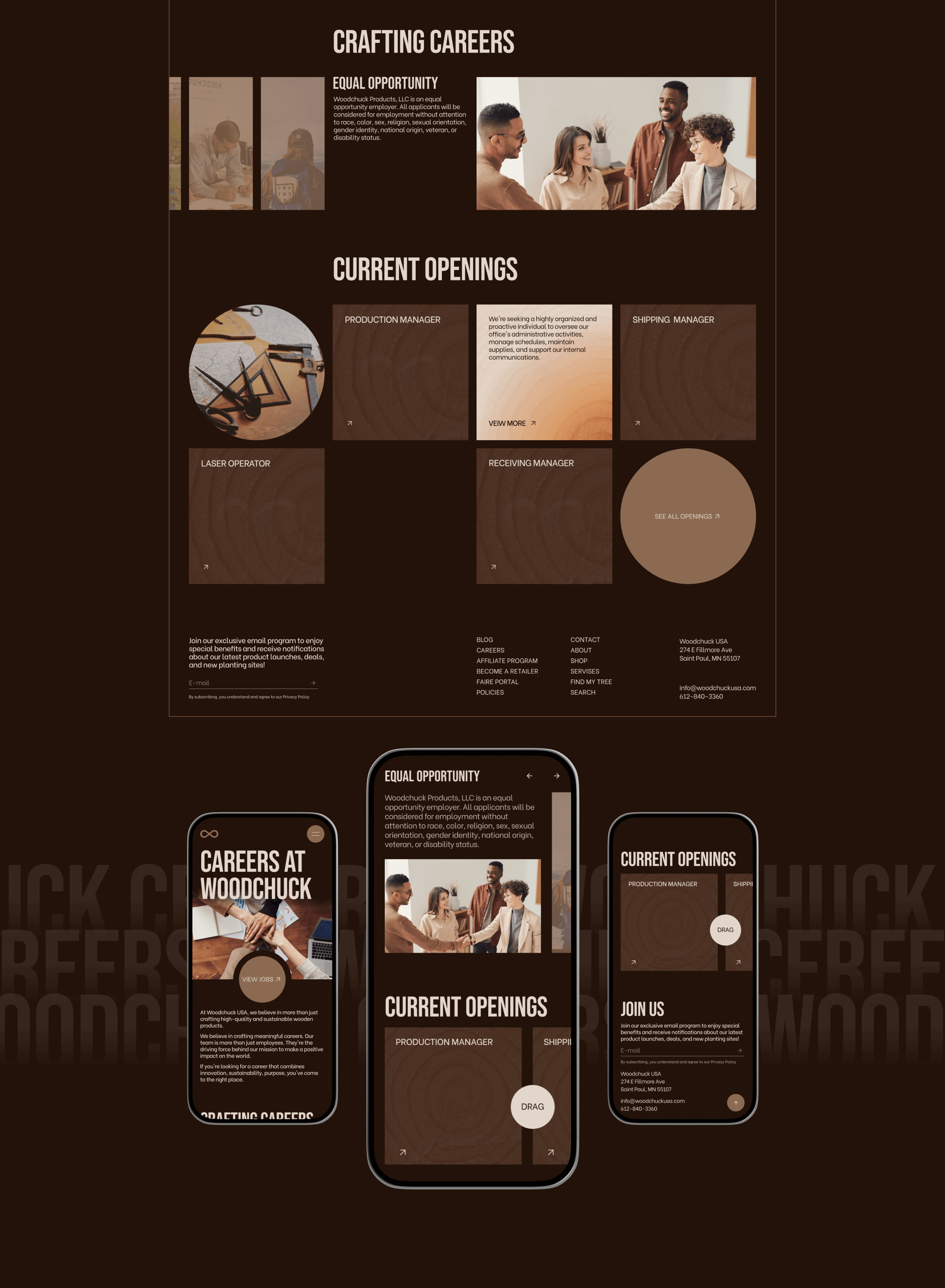 Corporate site redesign WOODCHUCK CORP. — Изображение №13 — Интерфейсы, Анимация на Dprofile