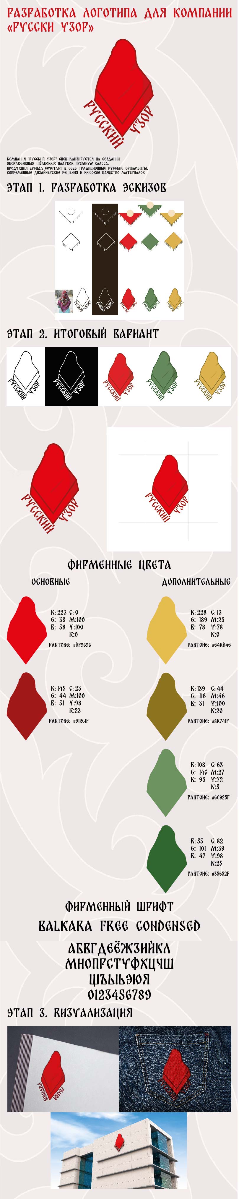 Разработка логотипа для компании "Русский узор" — Изображение №1 — Брендинг, Графика на Dprofile