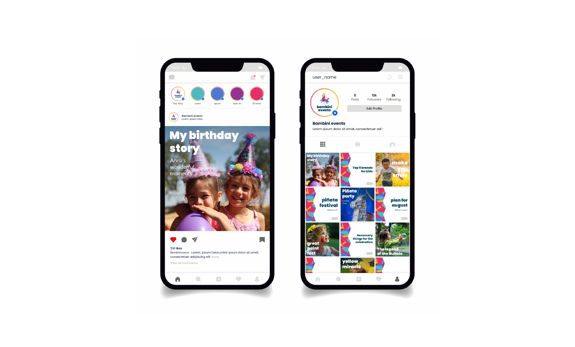Bambini Events | Logo & branding for event agency — Изображение №10 — Брендинг, Графика на Dprofile
