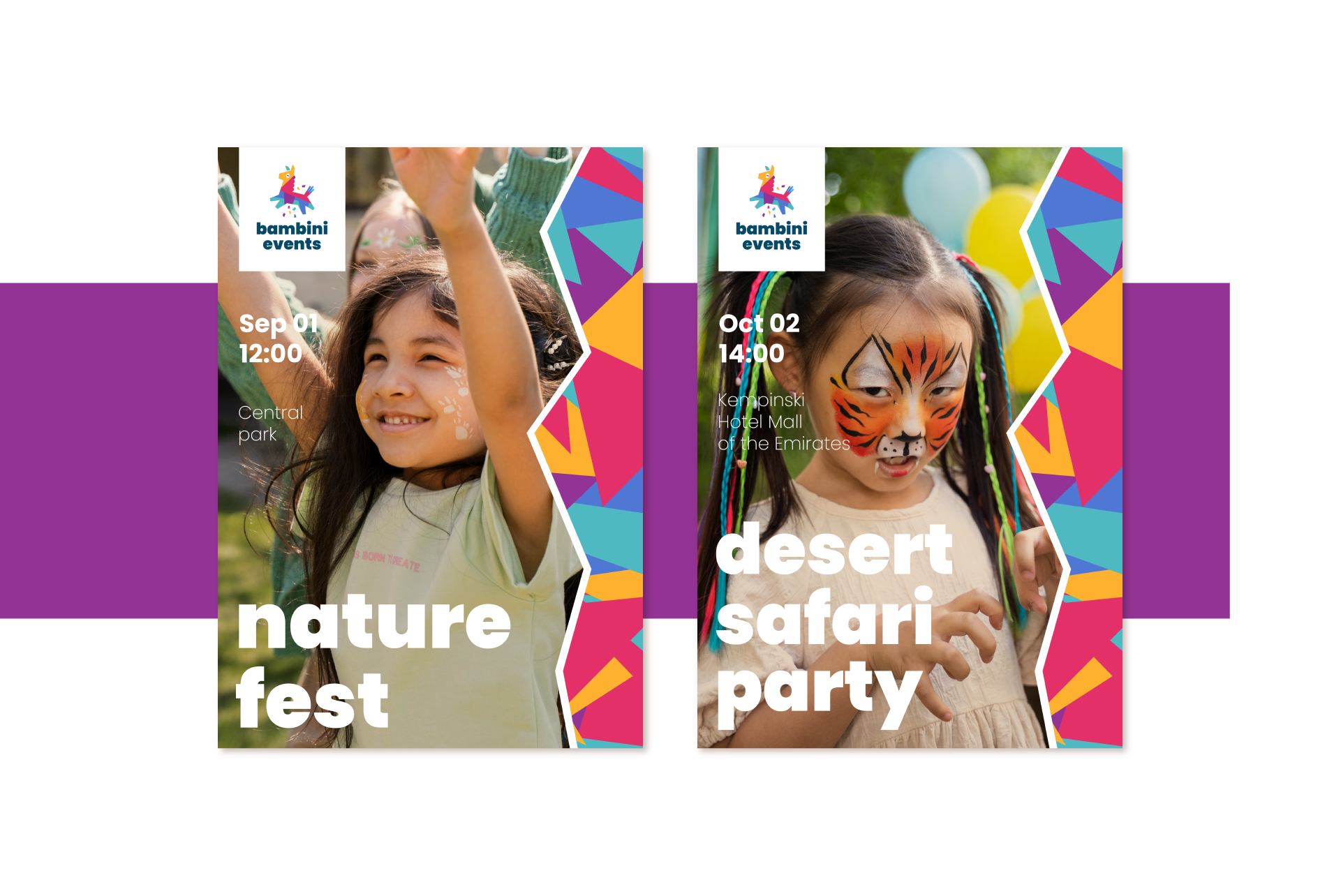 Bambini Events | Logo & branding for event agency — Изображение №5 — Брендинг, Графика на Dprofile