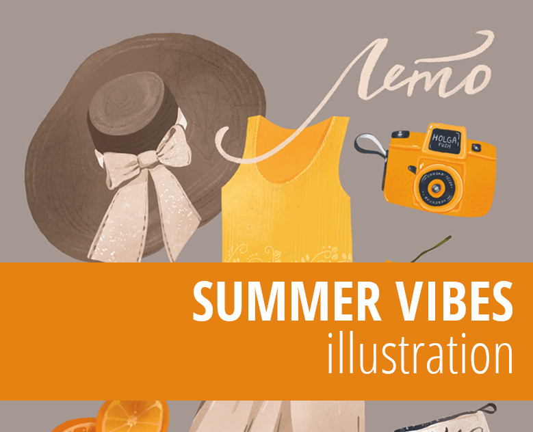 SUMMER VIBES illustration — Иллюстрация на Dprofile