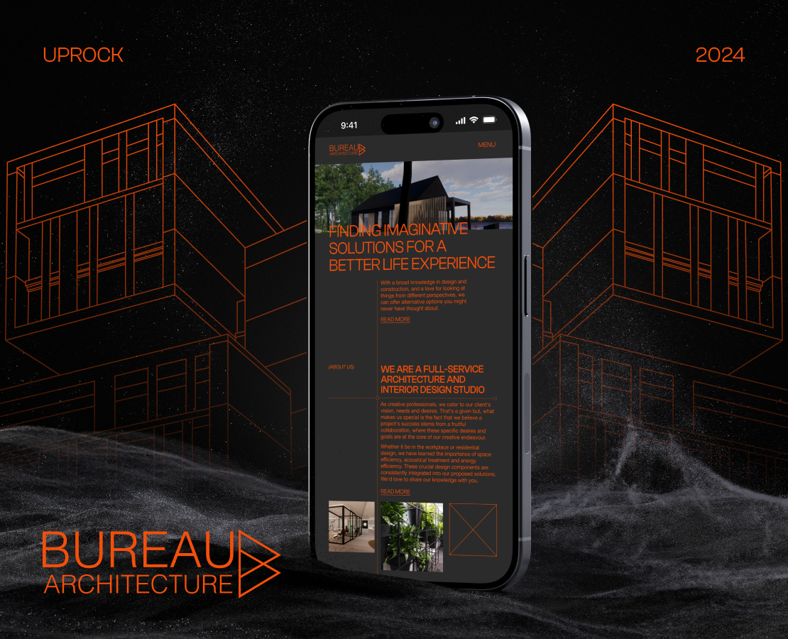 Архитектурное бюро / BUREAU ARCHITECTURE — Интерфейсы, Брендинг на Dprofile