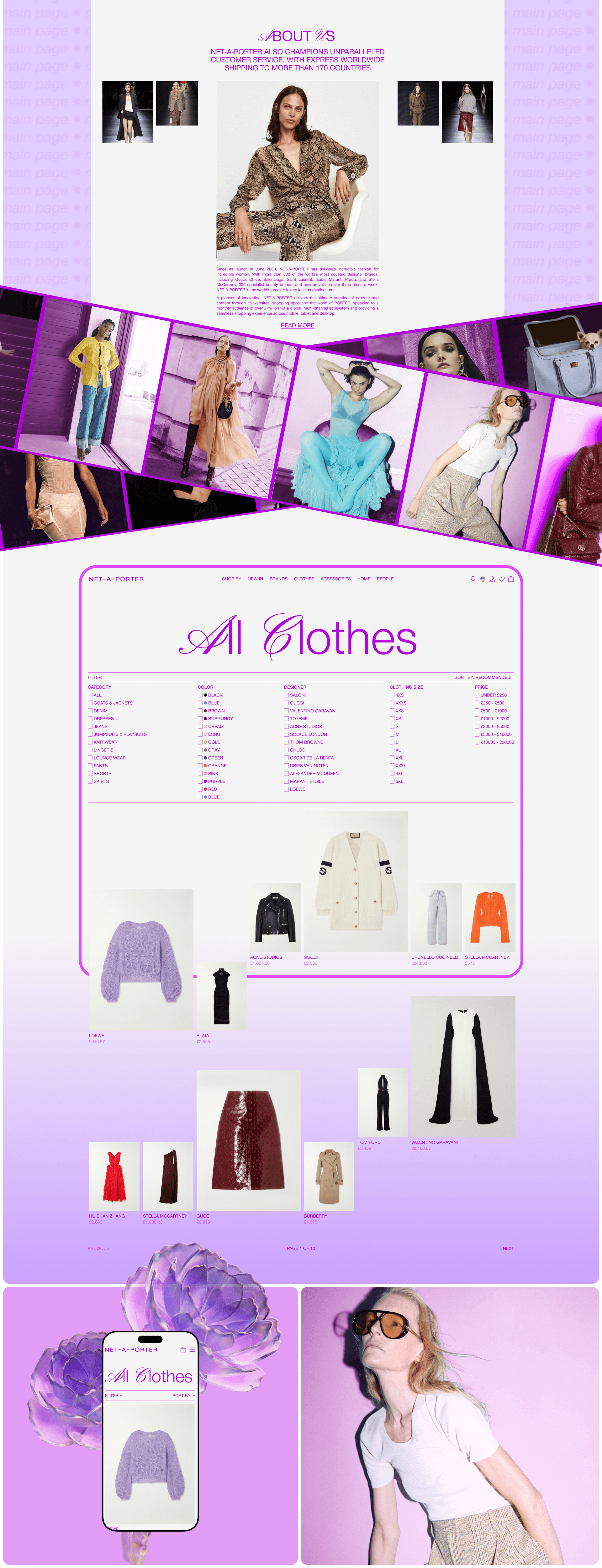Интернет магазин / NET-A-PORTER — Изображение №3 — Интерфейсы, Брендинг на Dprofile