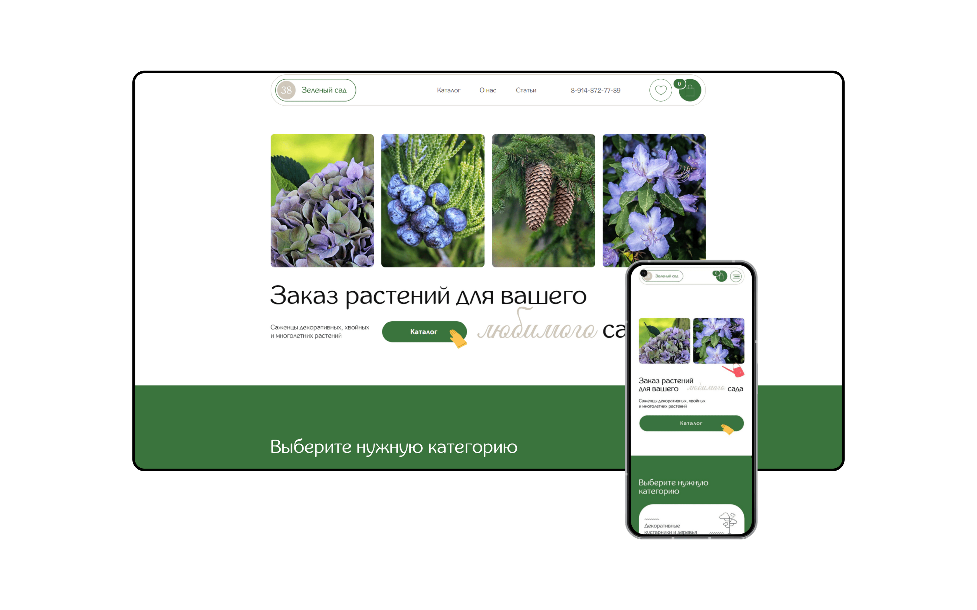 Интернет-магазин растений для сада — Изображение №15 — Интерфейсы, Иллюстрация на Dprofile