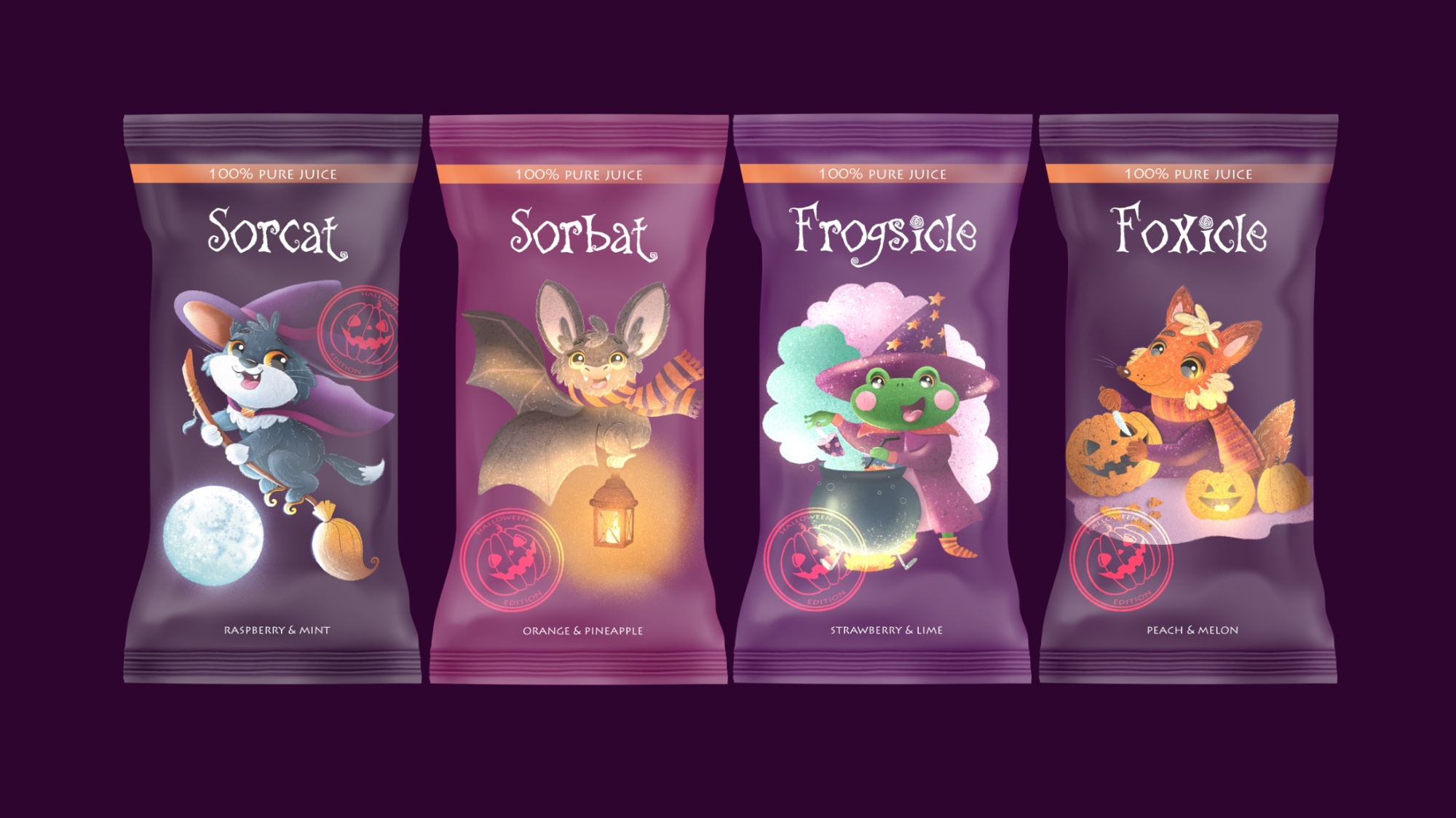 Halloween ice-cream. Упаковка мороженого. Концепт — Изображение №11 — Брендинг, Иллюстрация на Dprofile