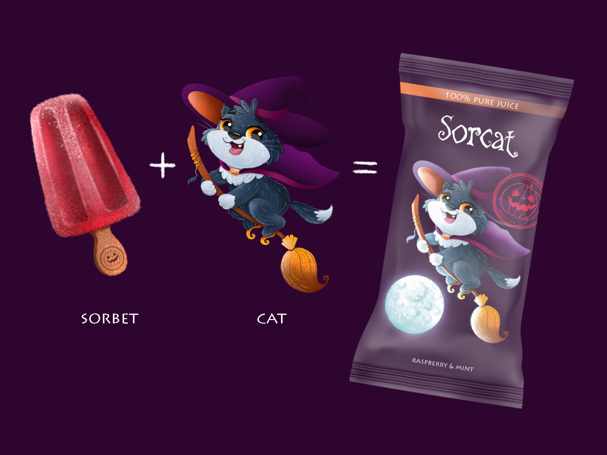 Halloween ice-cream. Упаковка мороженого. Концепт — Изображение №3 — Брендинг, Иллюстрация на Dprofile