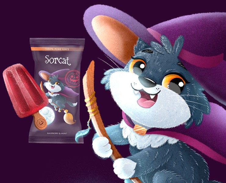 Halloween ice-cream. Упаковка мороженого. Концепт — Брендинг, Иллюстрация на Dprofile