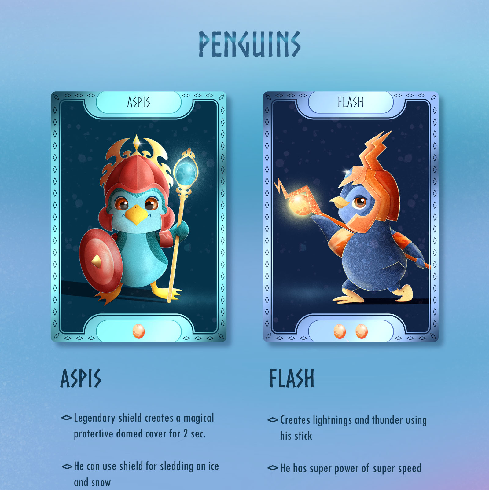 Eggs defenders. Дизайн персонажей для настольной игры — Изображение №3 — Иллюстрация, Графика на Dprofile