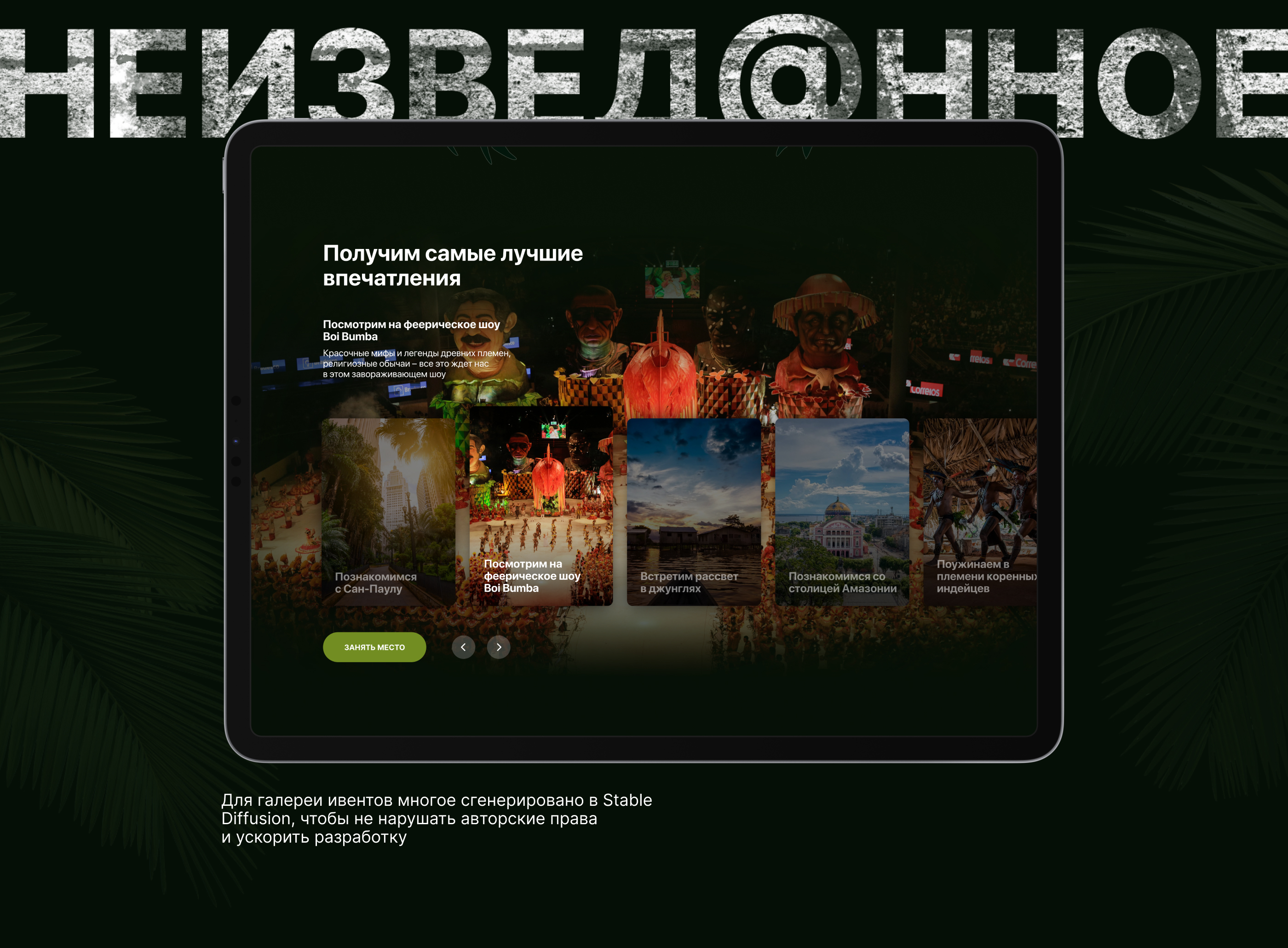 Лендинг премиум-путешествия в Бразилию — Изображение №3 — Интерфейсы, Брендинг на Dprofile