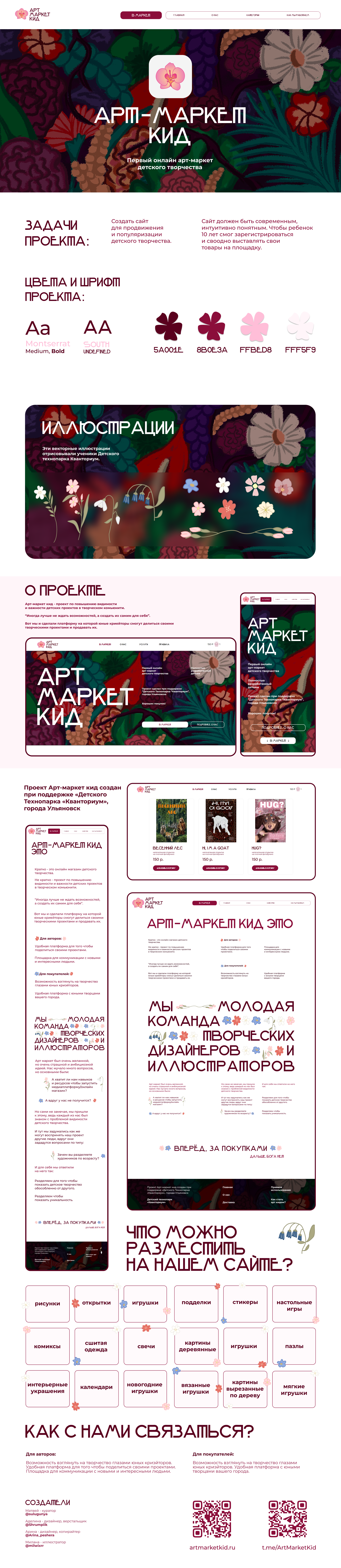 Арт-маркет кид. Арт-маркет детского творчества. — Изображение №1 — Интерфейсы, Брендинг на Dprofile