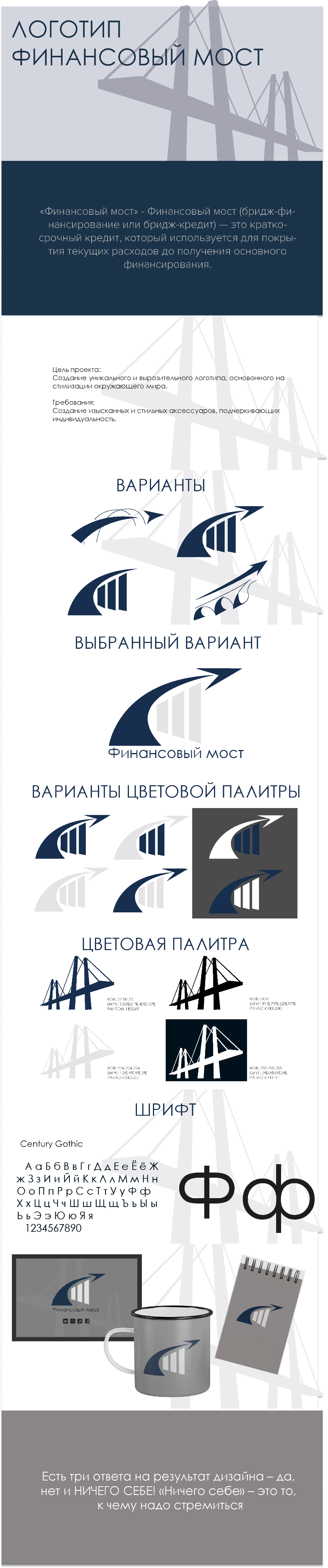 Логотип "Финансовый мост" — Изображение №1 — Брендинг на Dprofile