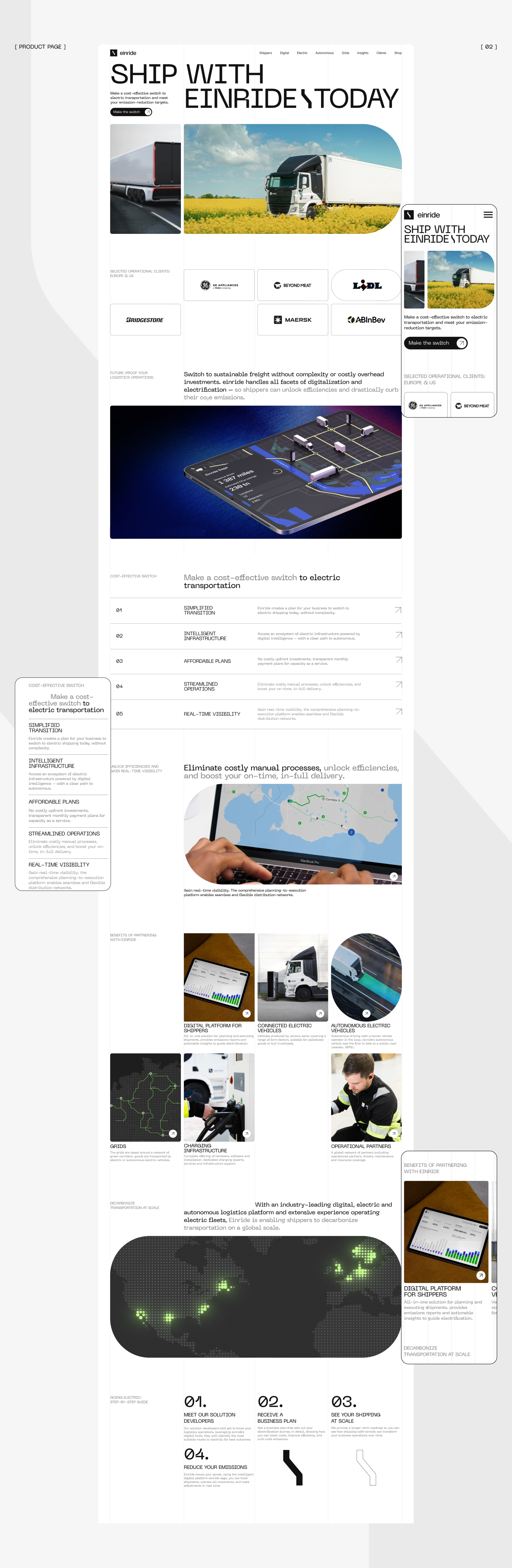 Einride | corporate — Изображение №6 — Интерфейсы на Dprofile