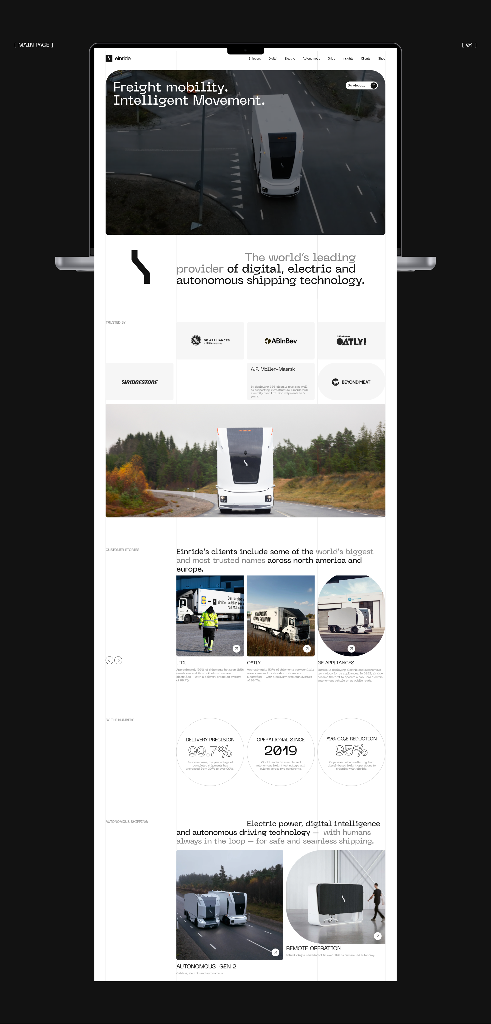 Einride | corporate — Изображение №3 — Интерфейсы на Dprofile