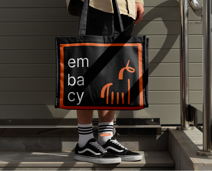 Embacy | Merchandise design for digital design agency — Брендинг на Dprofile