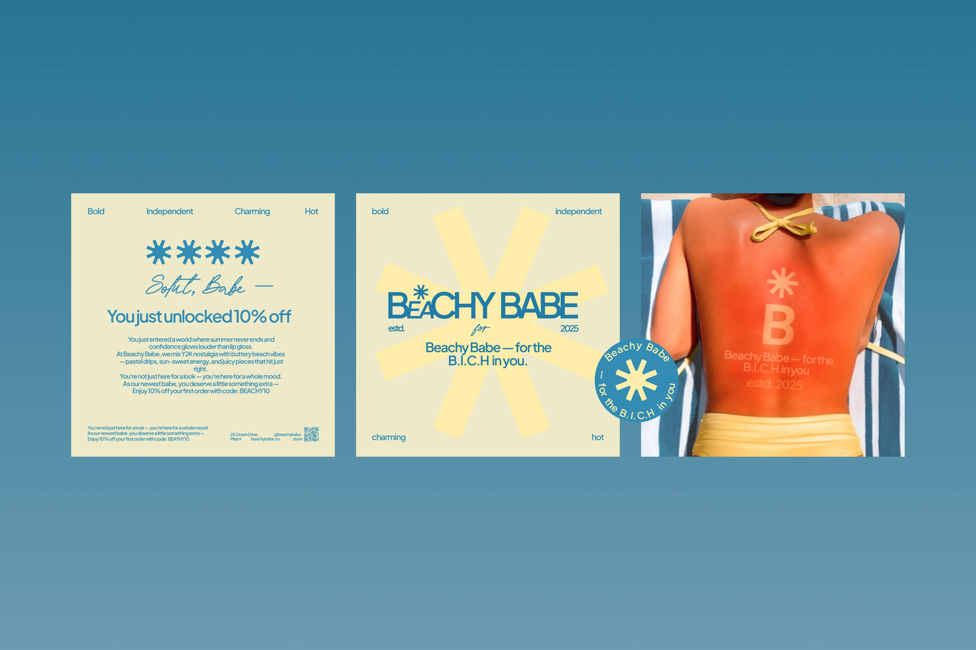 BEACHY BABE — Conceptual Coastal Mood Branding — Изображение №5 — Брендинг на Dprofile