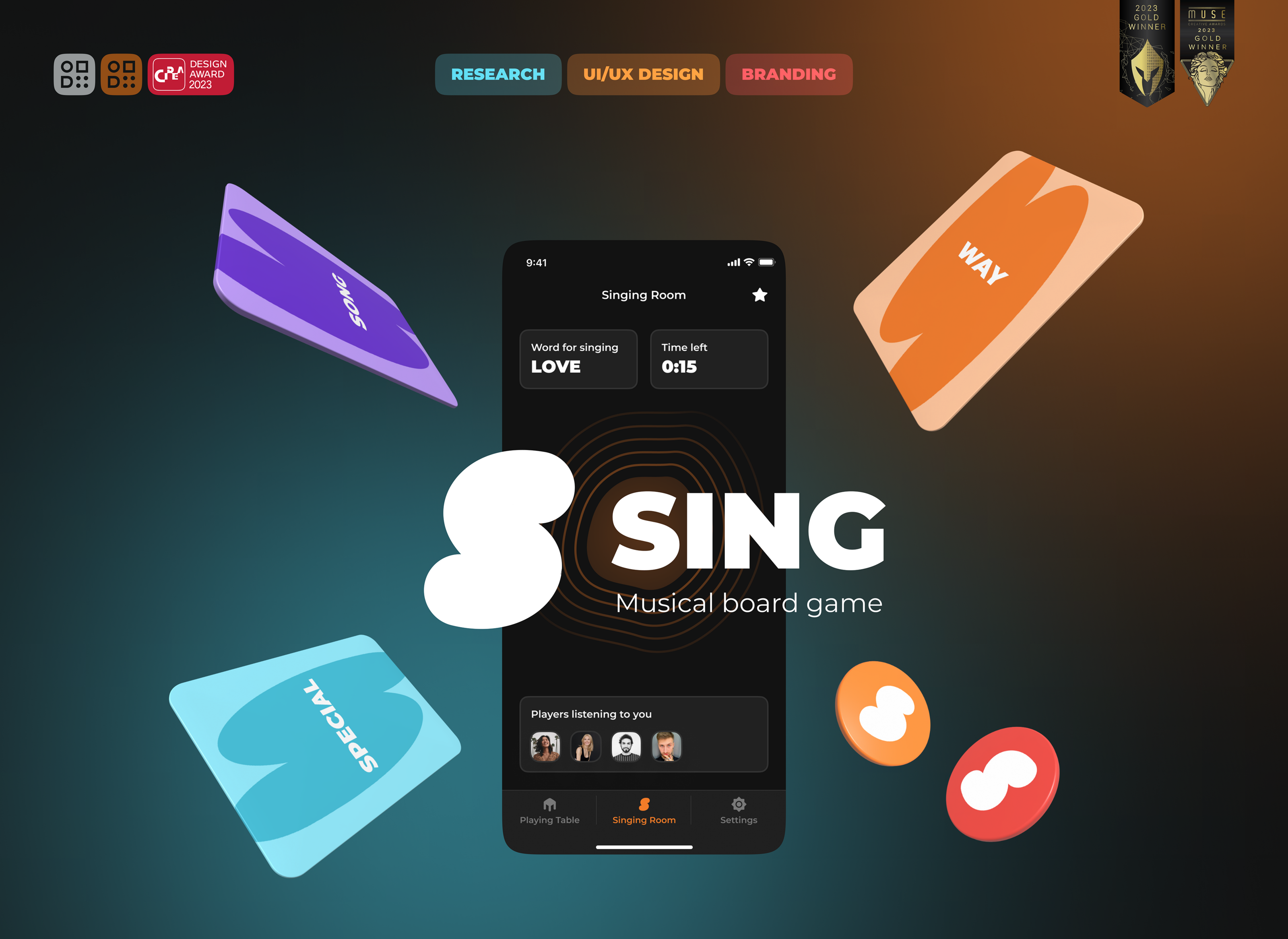 Sing — Musical Board Game — Изображение №1 — Интерфейсы, Брендинг на Dprofile