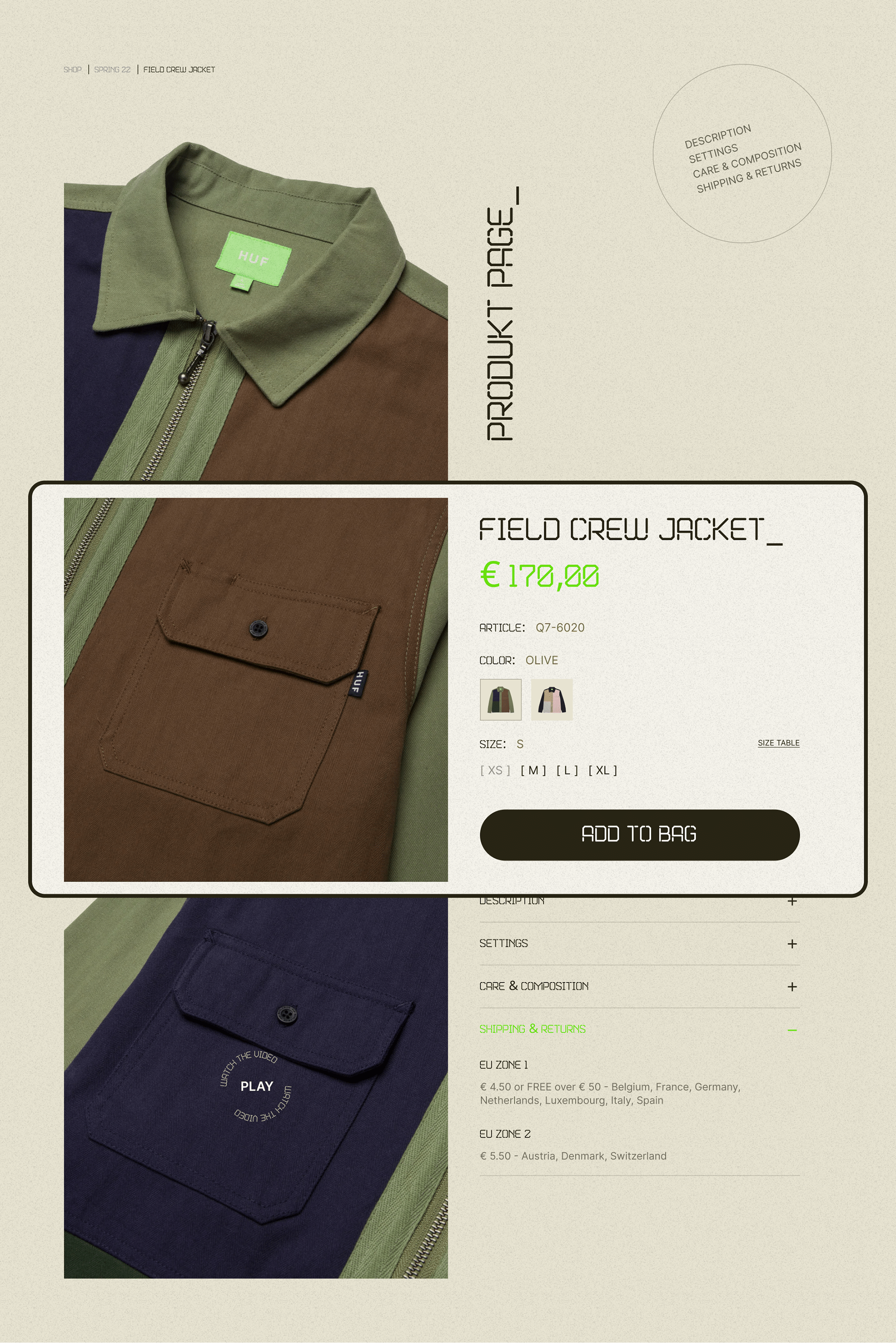 Huf website concept | E-commerce — Изображение №5 — Интерфейсы на Dprofile